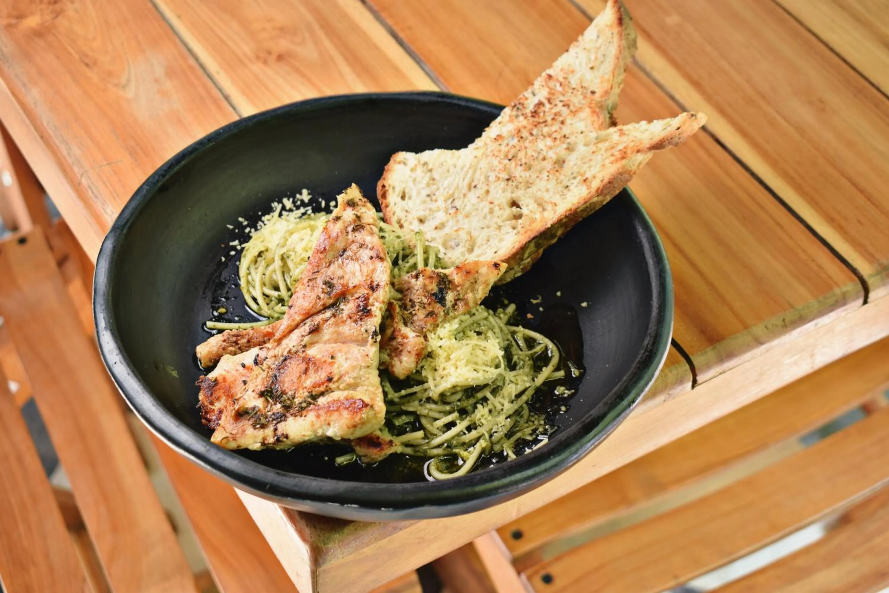 Food close-up in Terra Biohotel