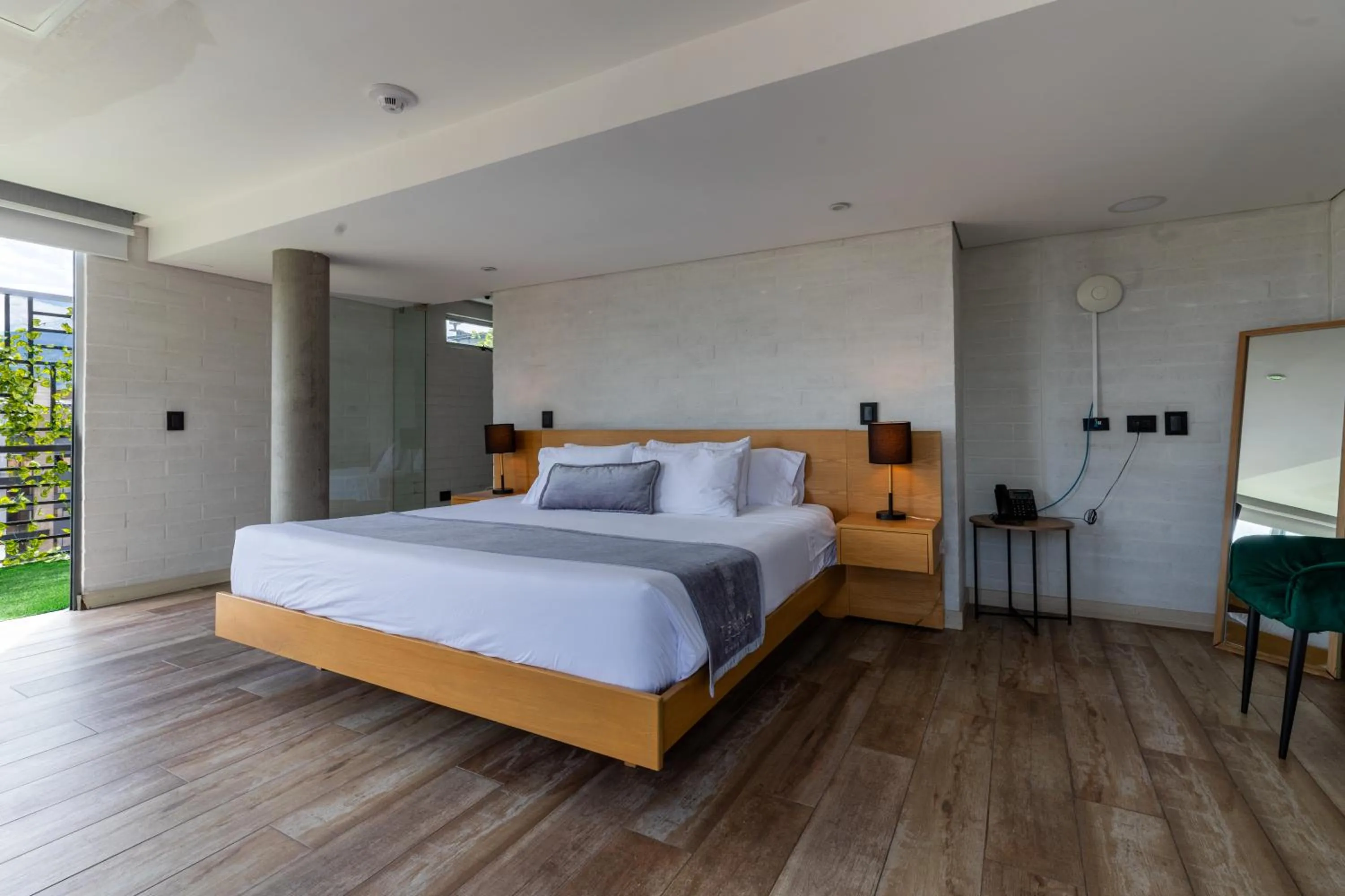 Bed in Terra Biohotel