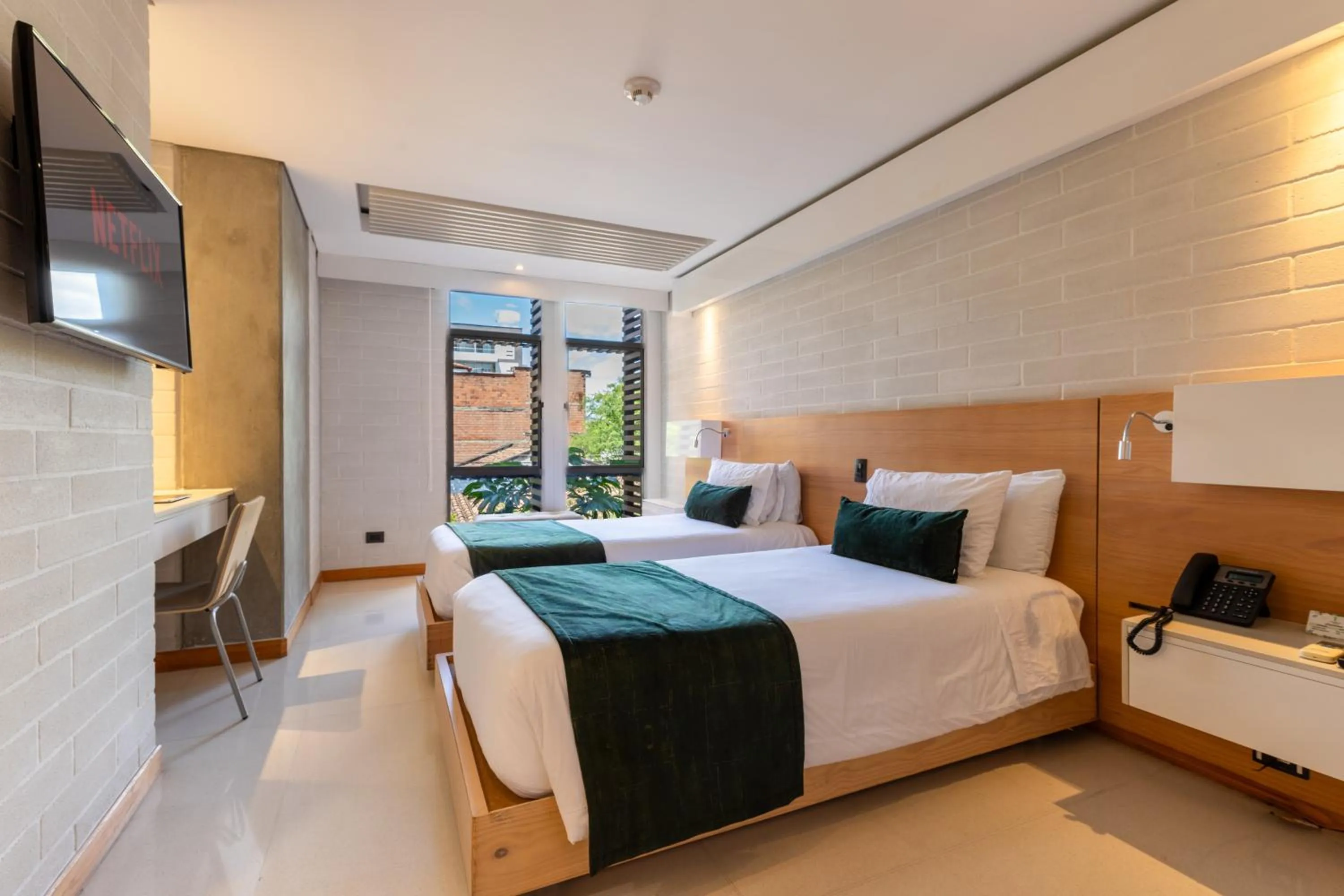 Bed in Terra Biohotel