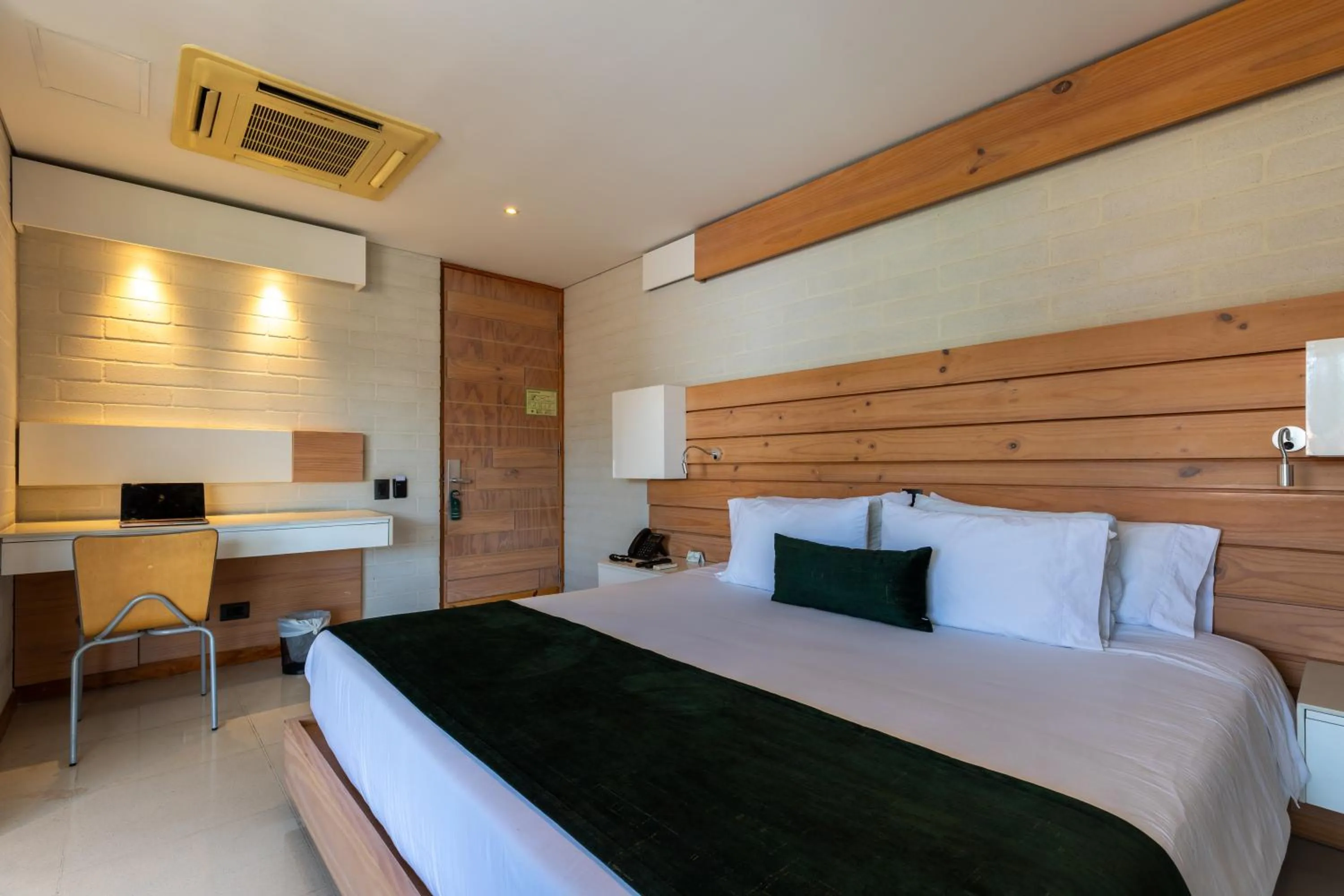 Bed in Terra Biohotel