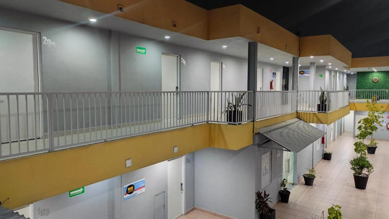 Inner courtyard view in Capital Hotel