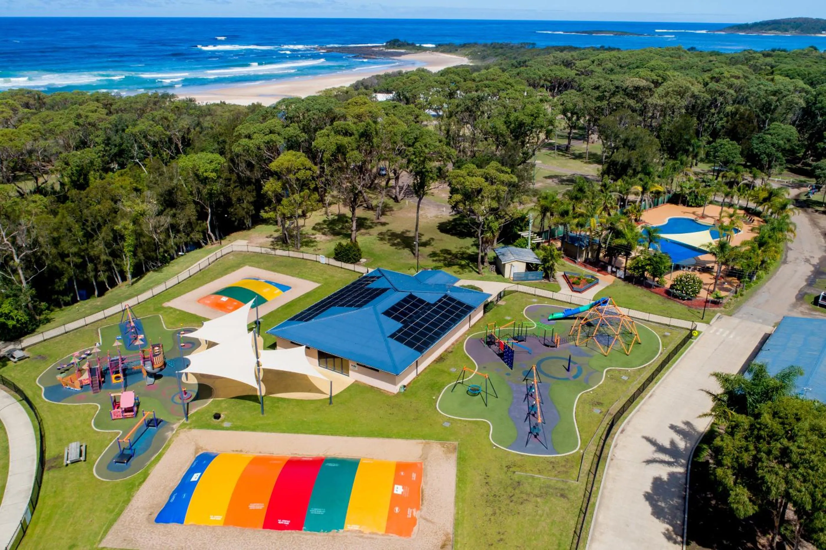 Bird's eye view in BIG4 Tasman Holiday Parks - Racecourse Beach