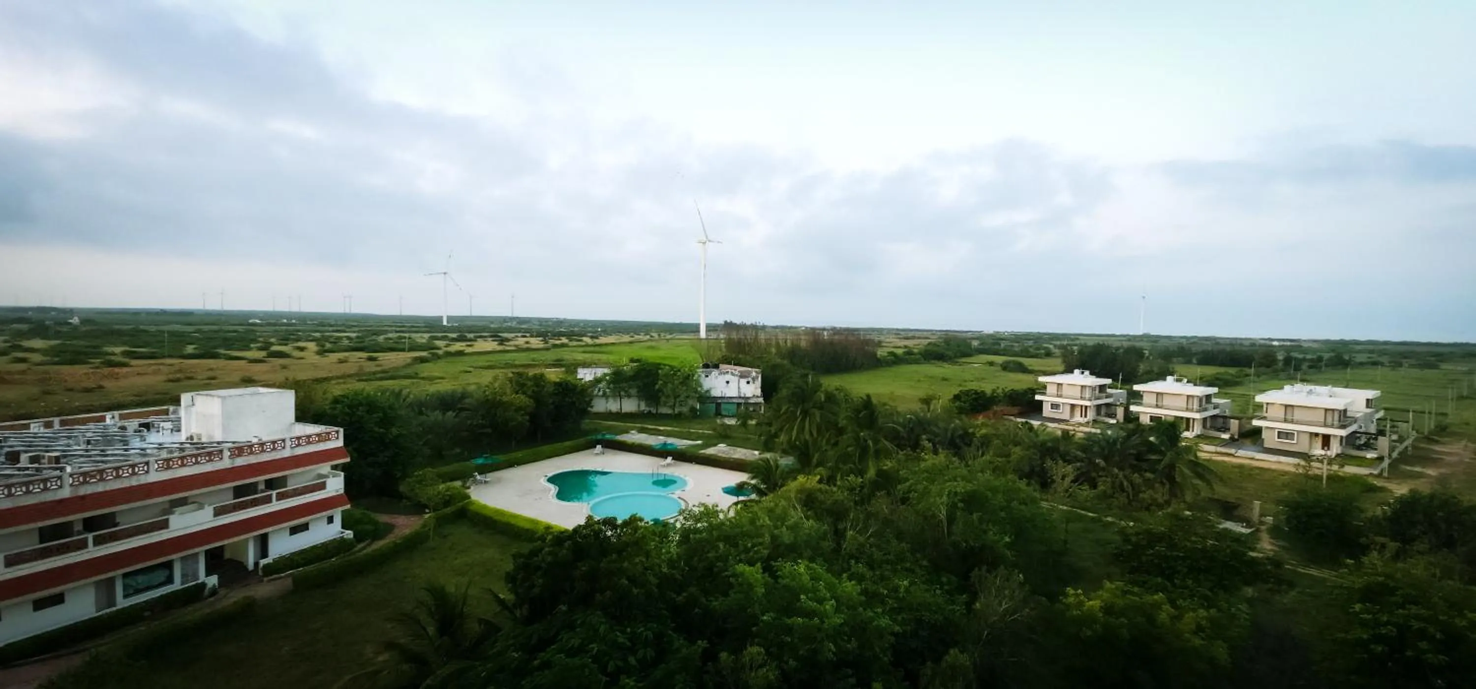 Bird's eye view in Goverdhan Greens Resort Dwarka l Hotels In Dwarka