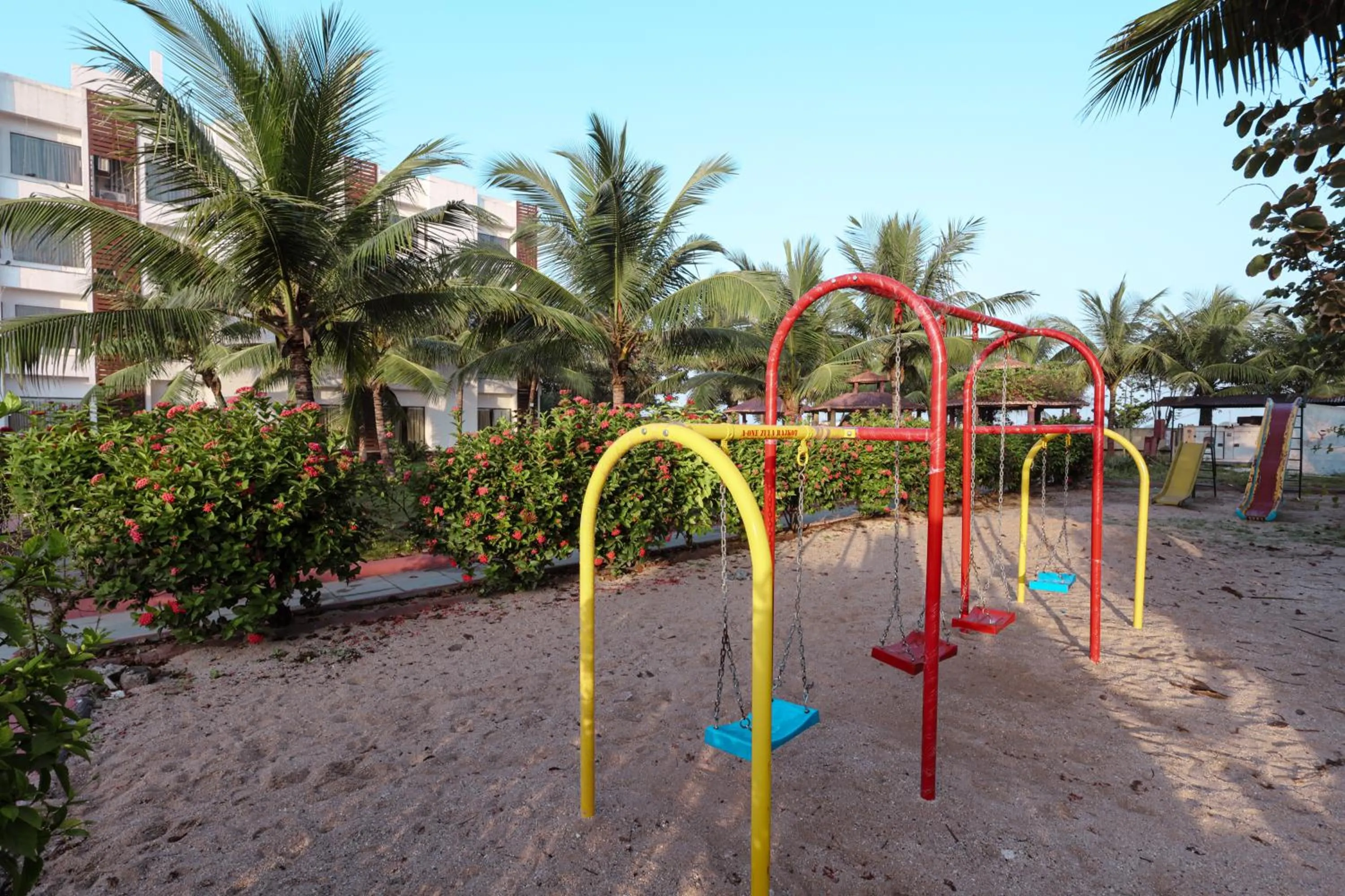 Children play ground in Goverdhan Greens Resort Dwarka l Hotels In Dwarka