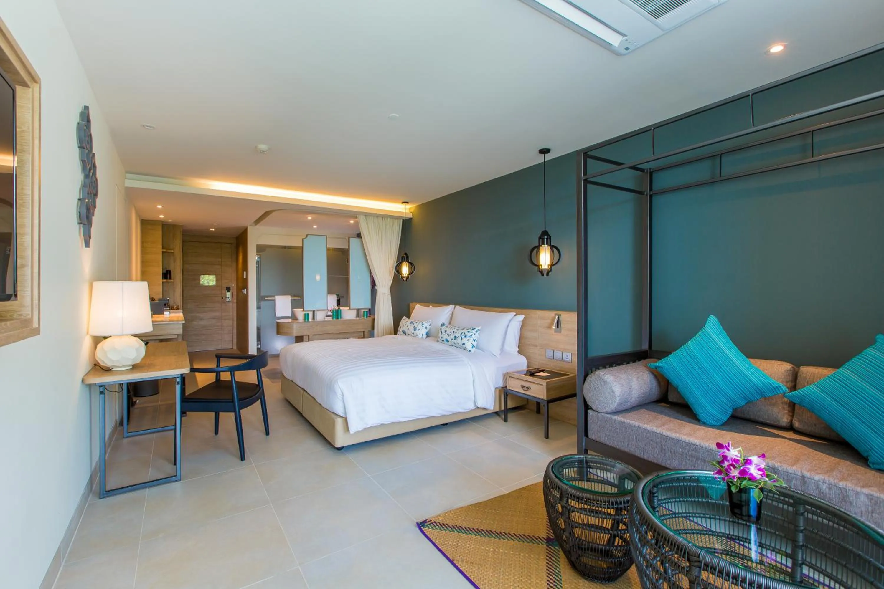 Bedroom, Bed in Fusion Suites Phuket Patong