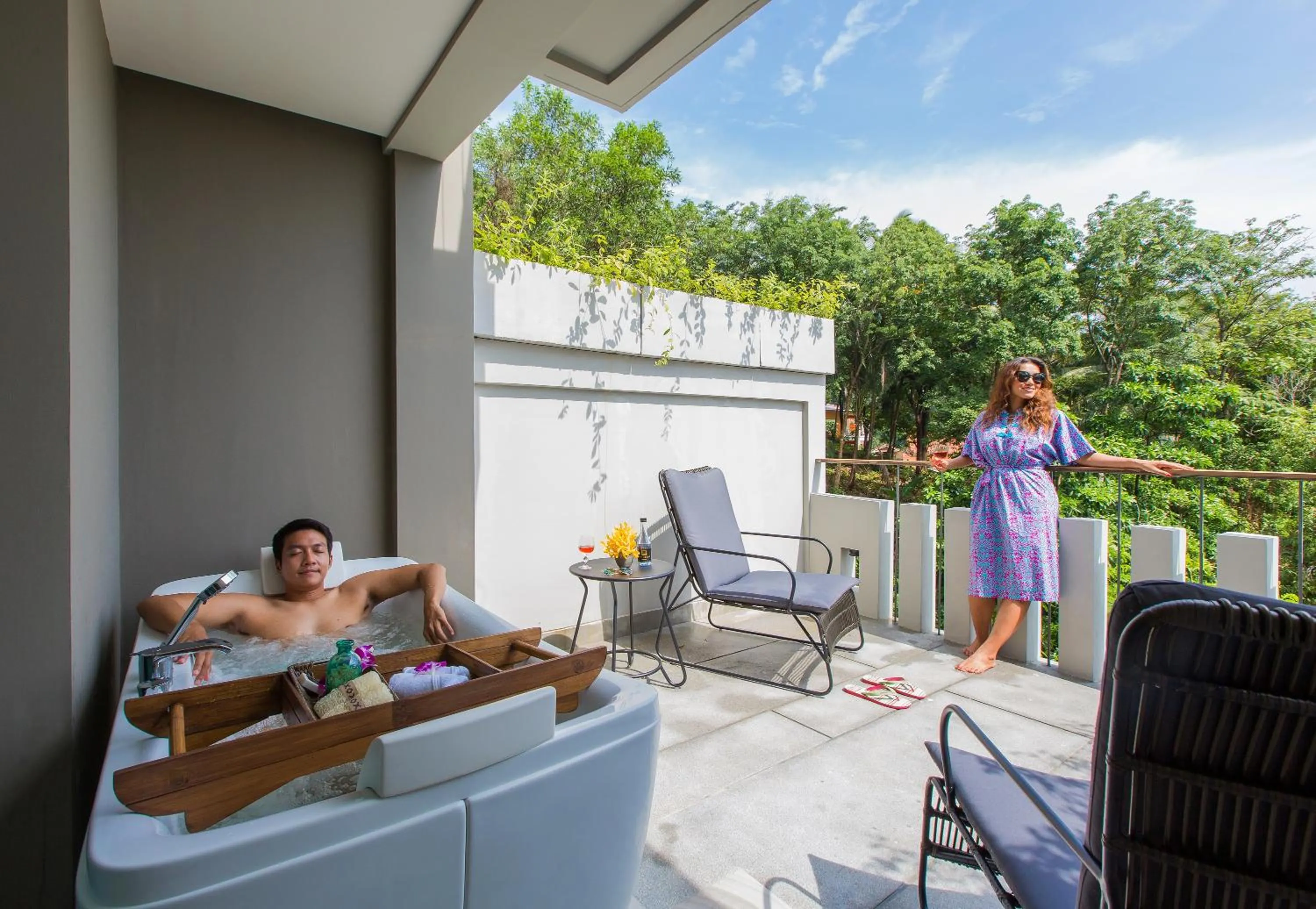 Bathroom in Fusion Suites Phuket Patong
