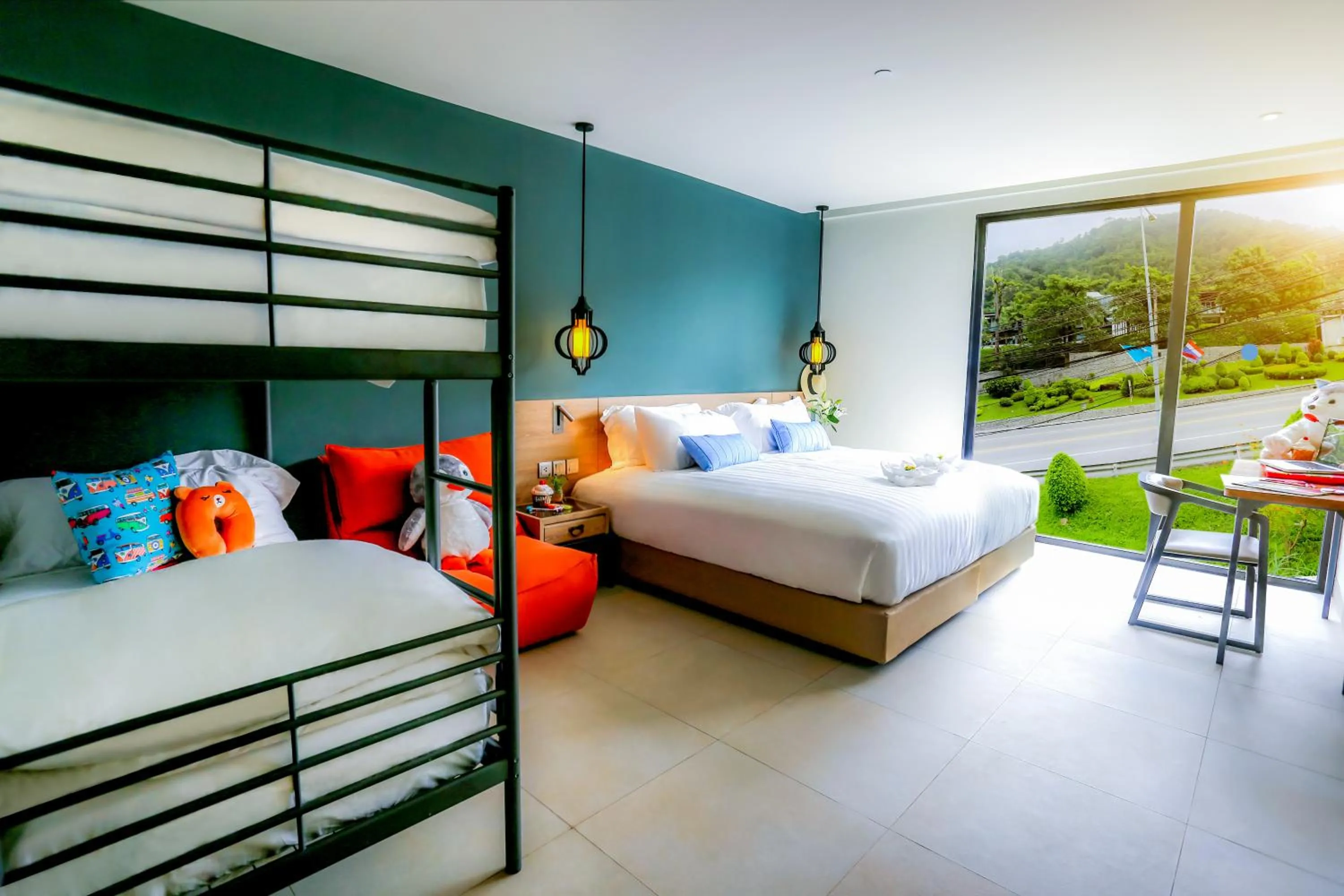 Bedroom, Bed in Fusion Suites Phuket Patong