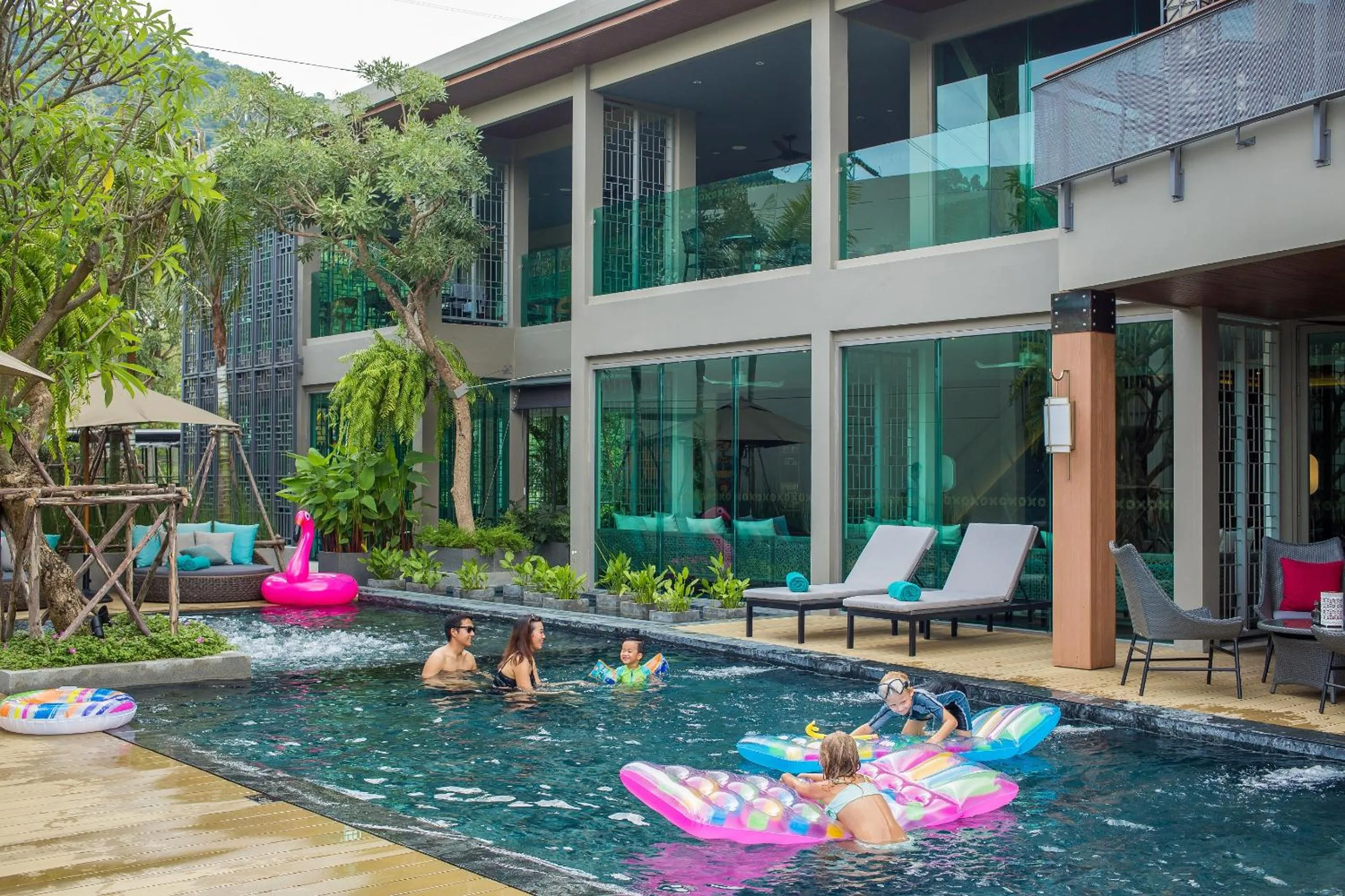 Swimming pool in Fusion Suites Phuket Patong