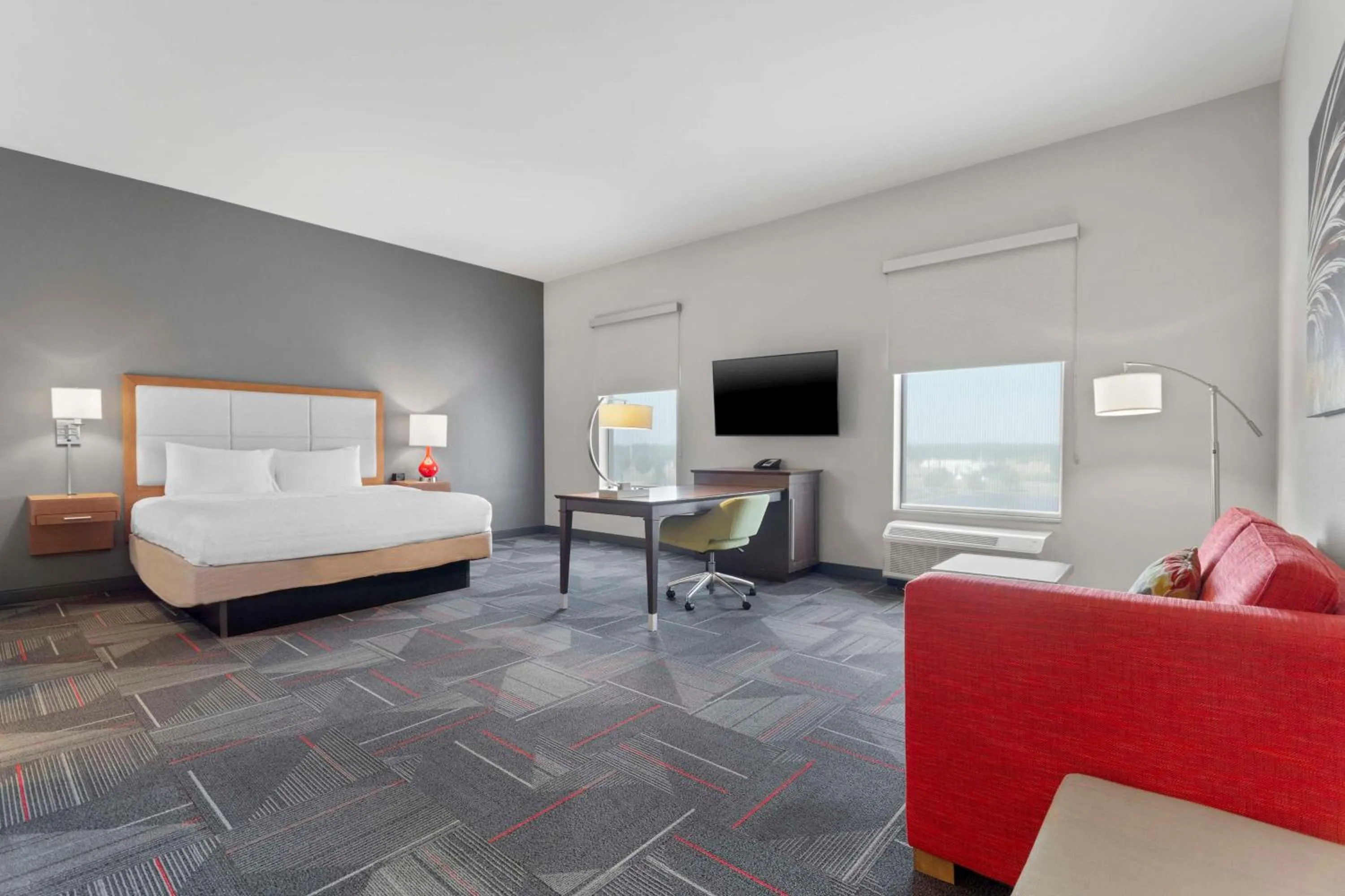 Bedroom, Bed in Hampton Inn & Suites Columbus Scioto Downs