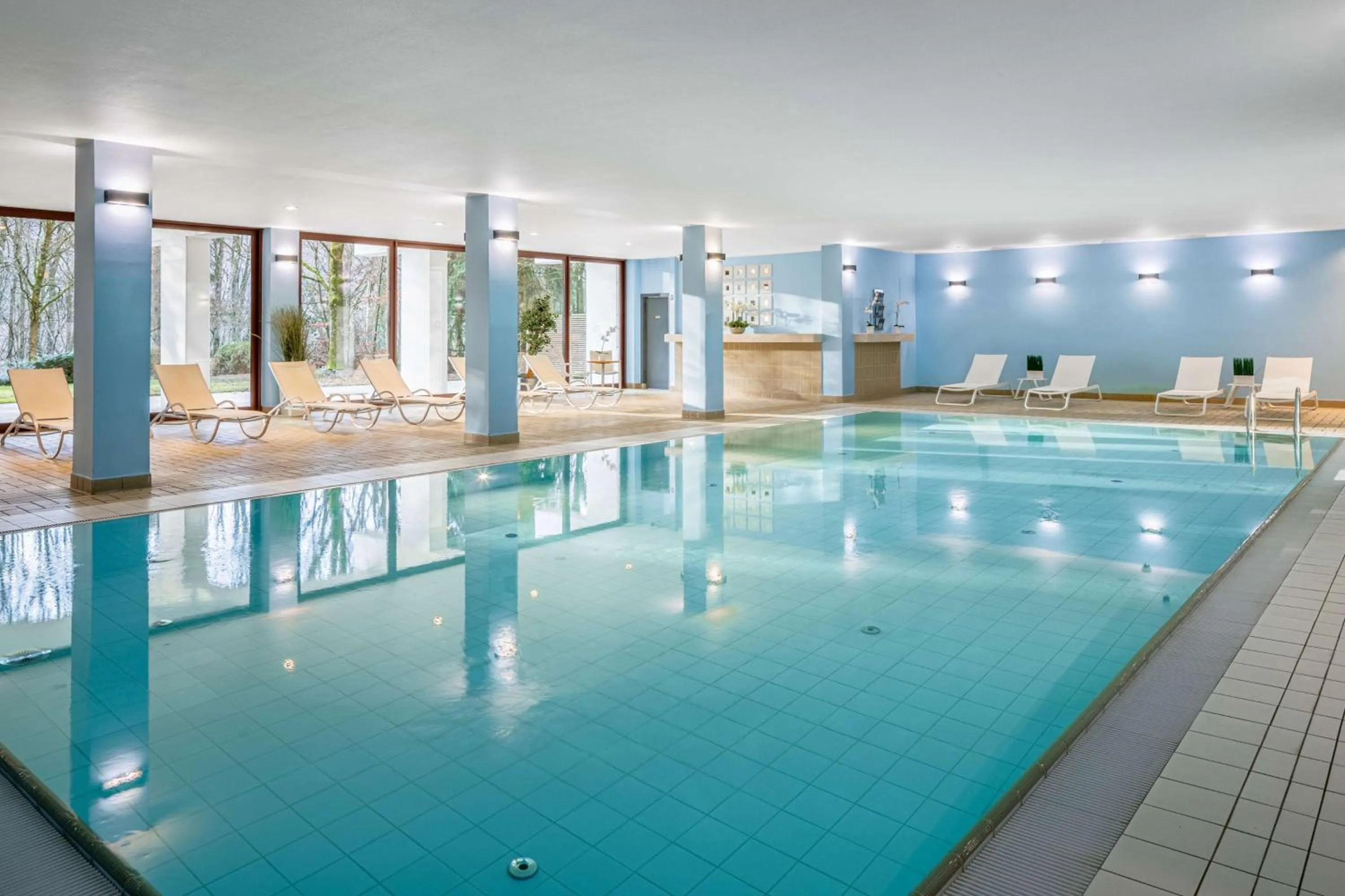 Pool view in DoubleTree by Hilton Luxembourg