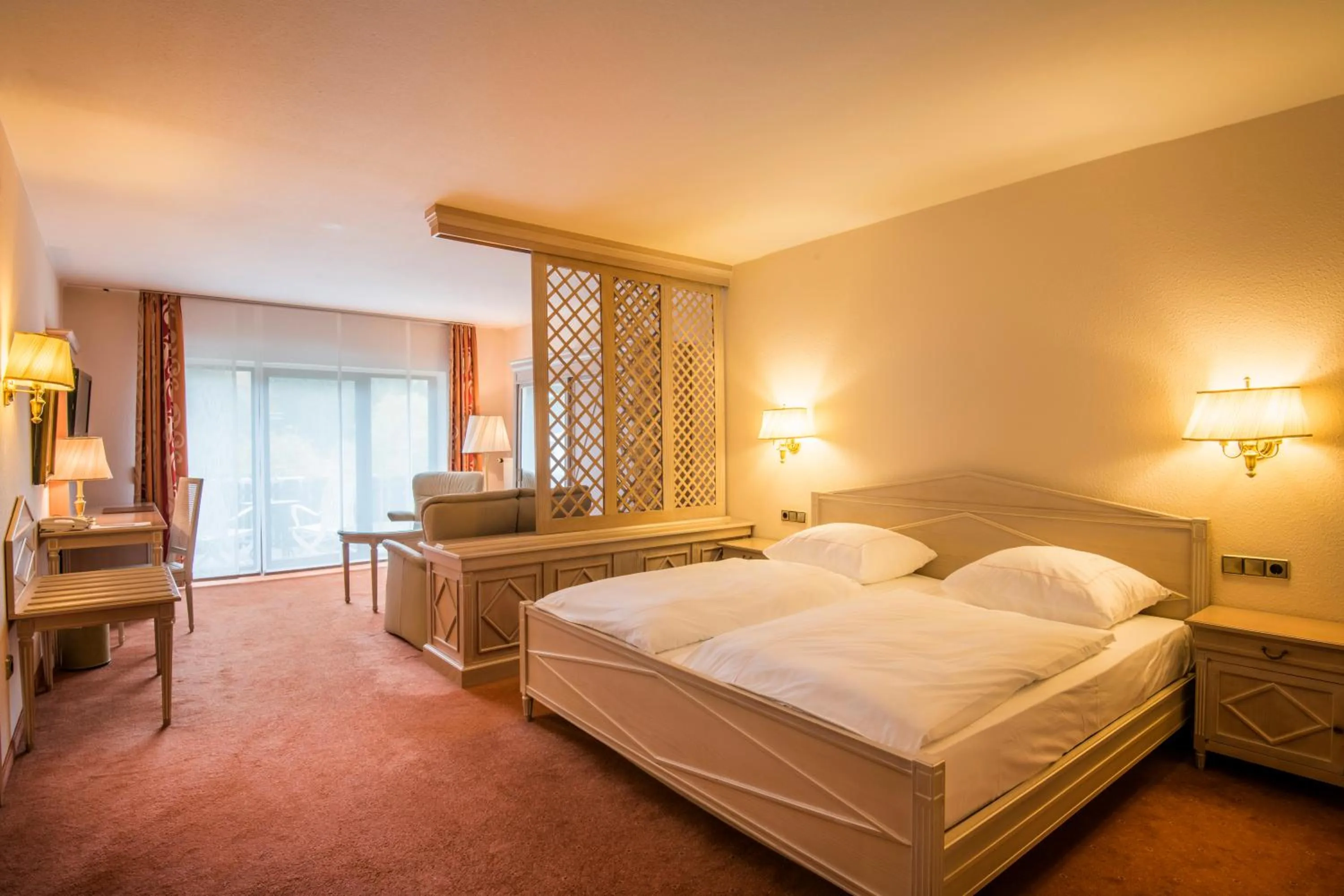 Living room, Bed in Eden au Lac