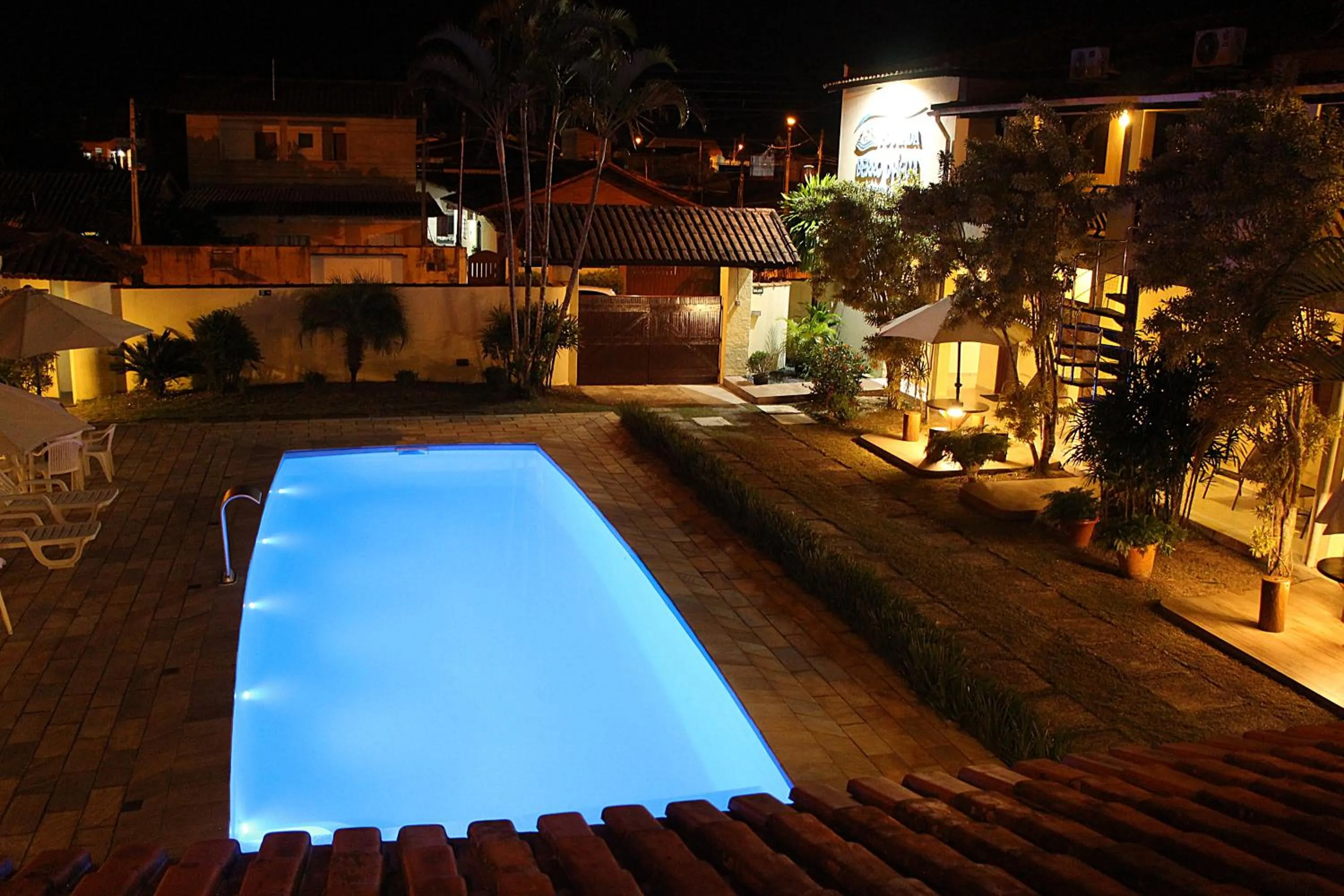 Pool view in Pousada Berro D'Água