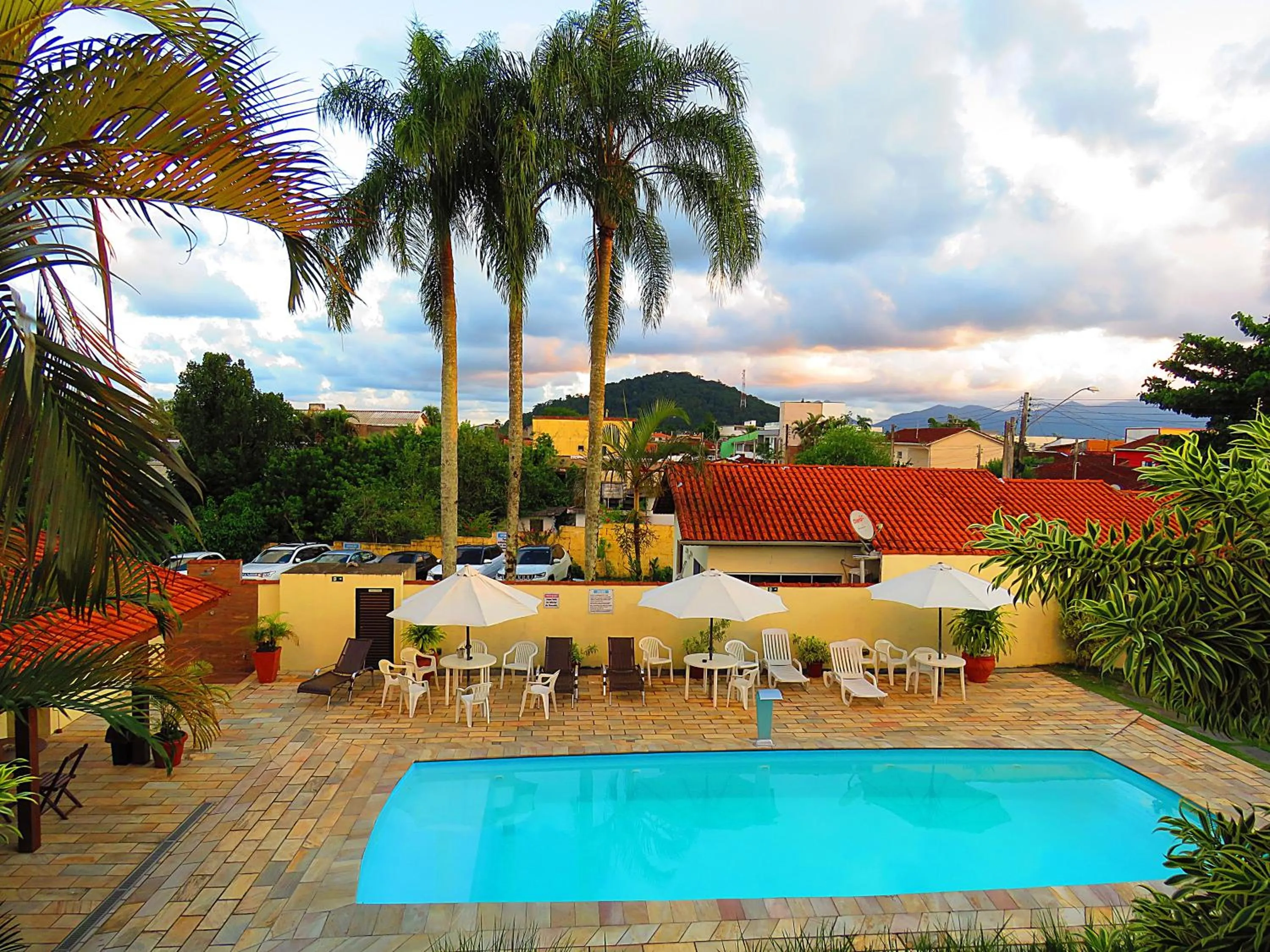 Pool view in Pousada Berro D'Água