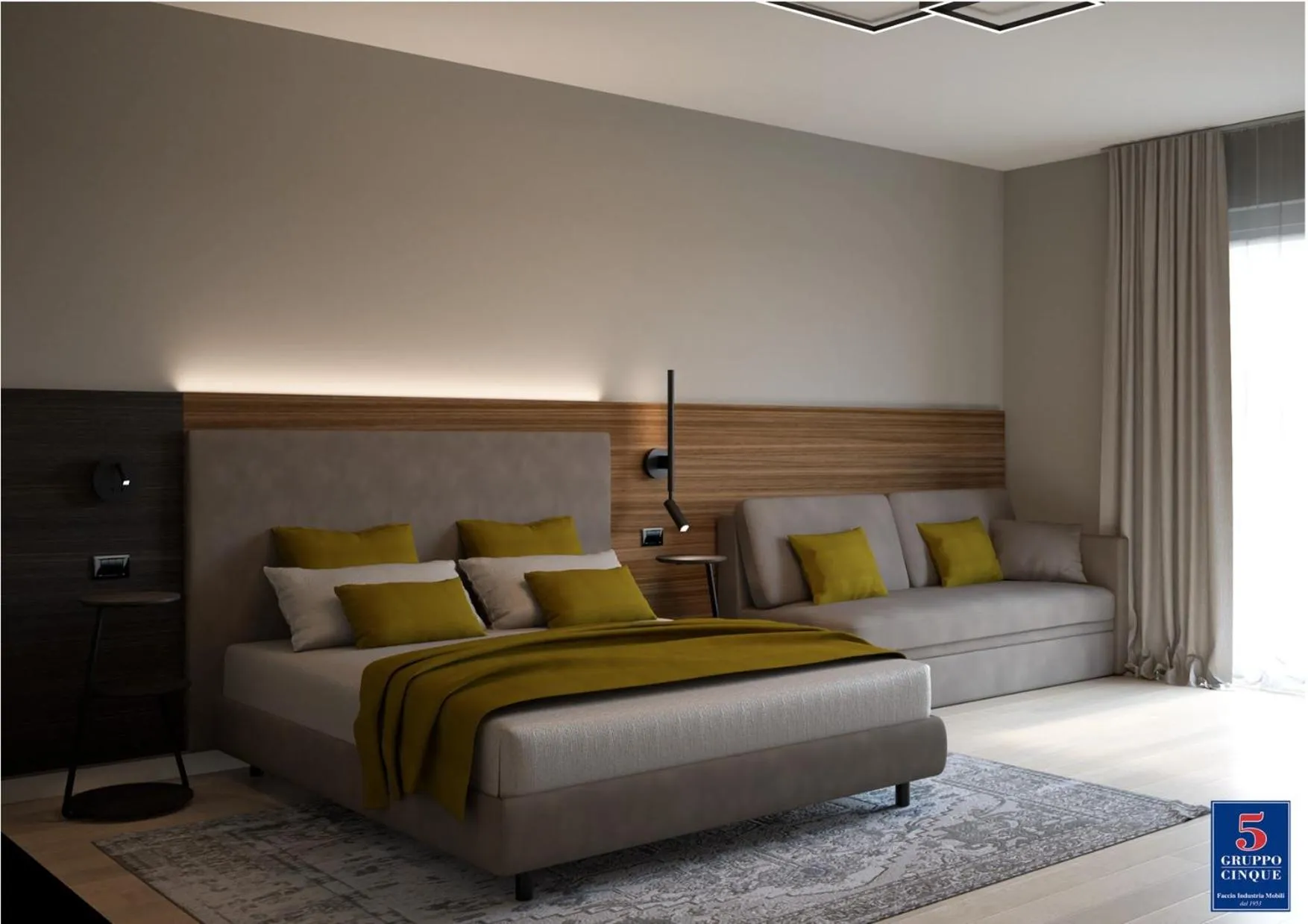 Bedroom, Bed in Threeland Hotel