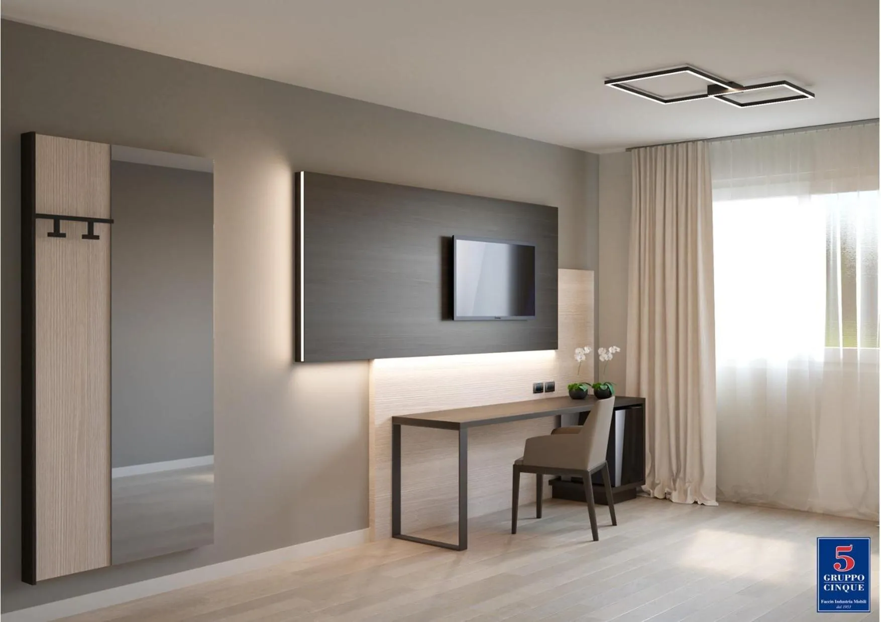 Bedroom in Threeland Hotel