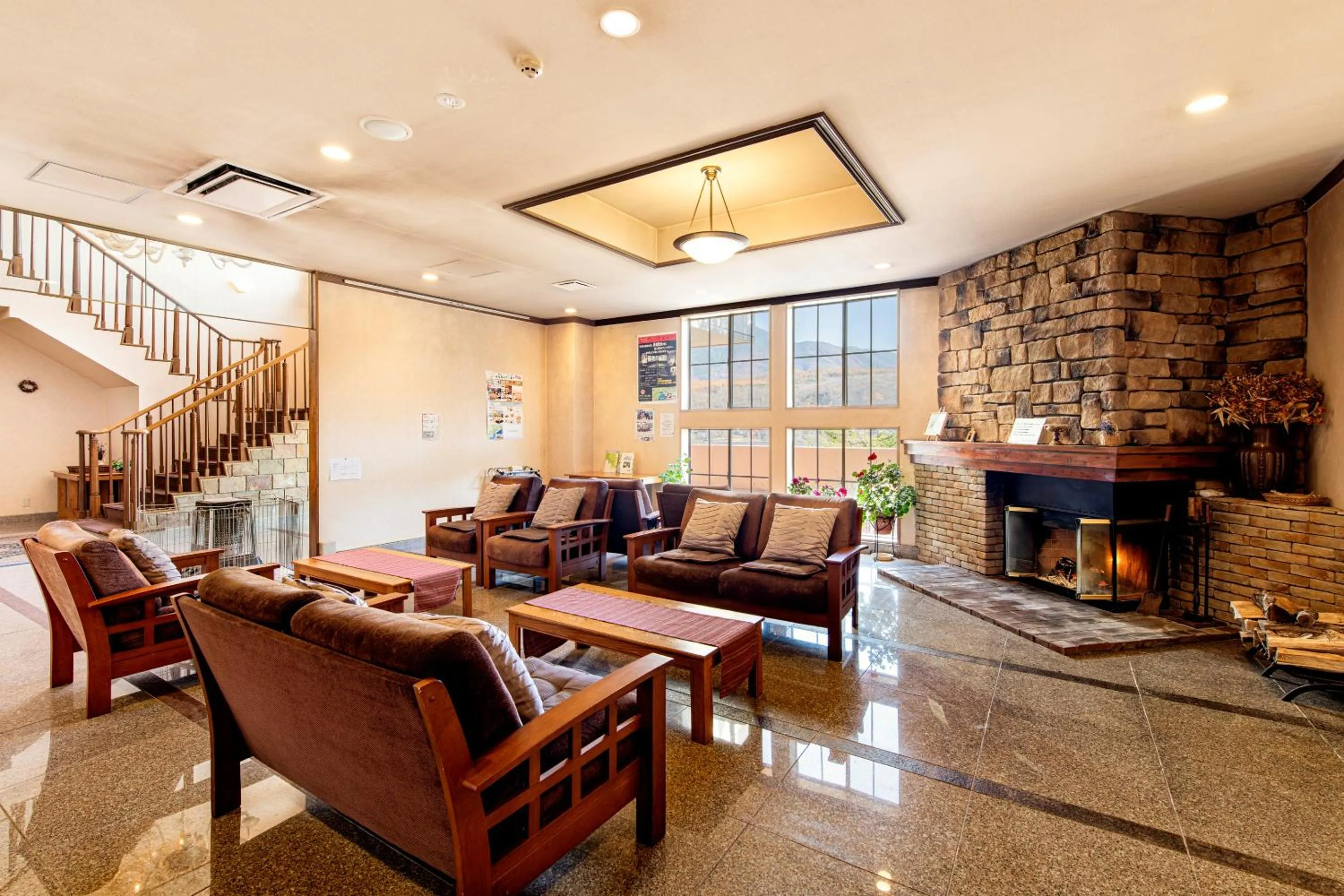 Lobby or reception in Shirakabako Hotel Paipuno Kemuri