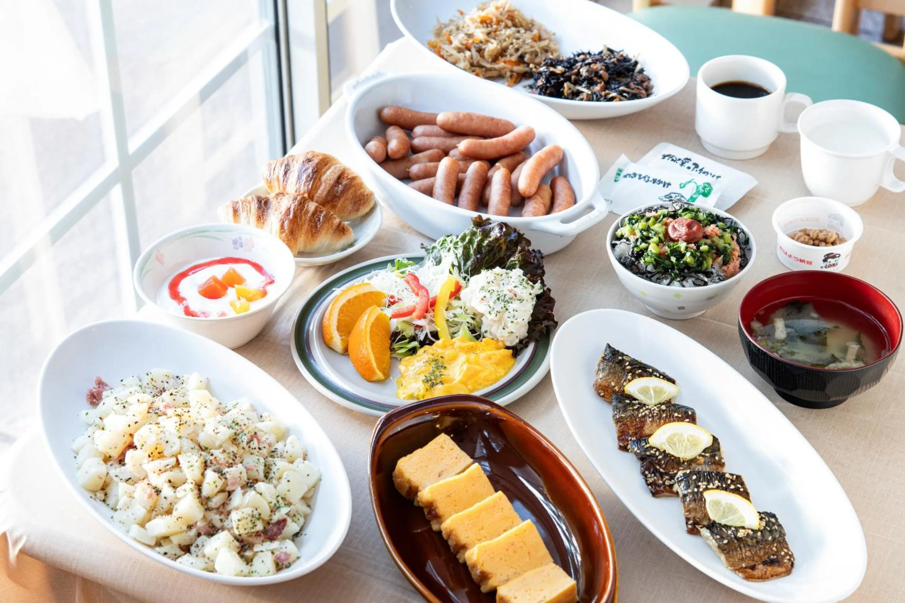 Buffet breakfast in Shirakabako Hotel Paipuno Kemuri