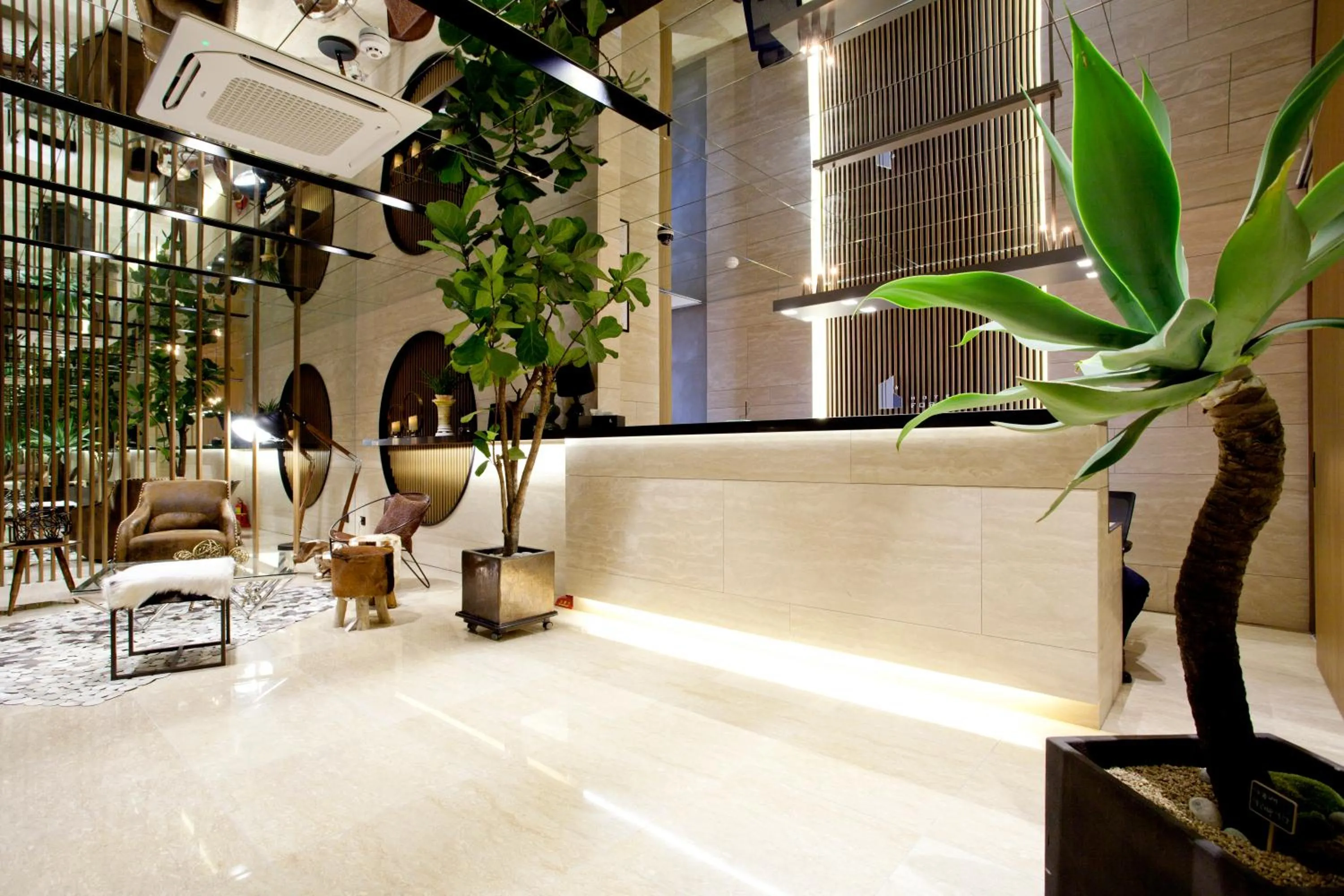 Lobby or reception in Hotel Forestar