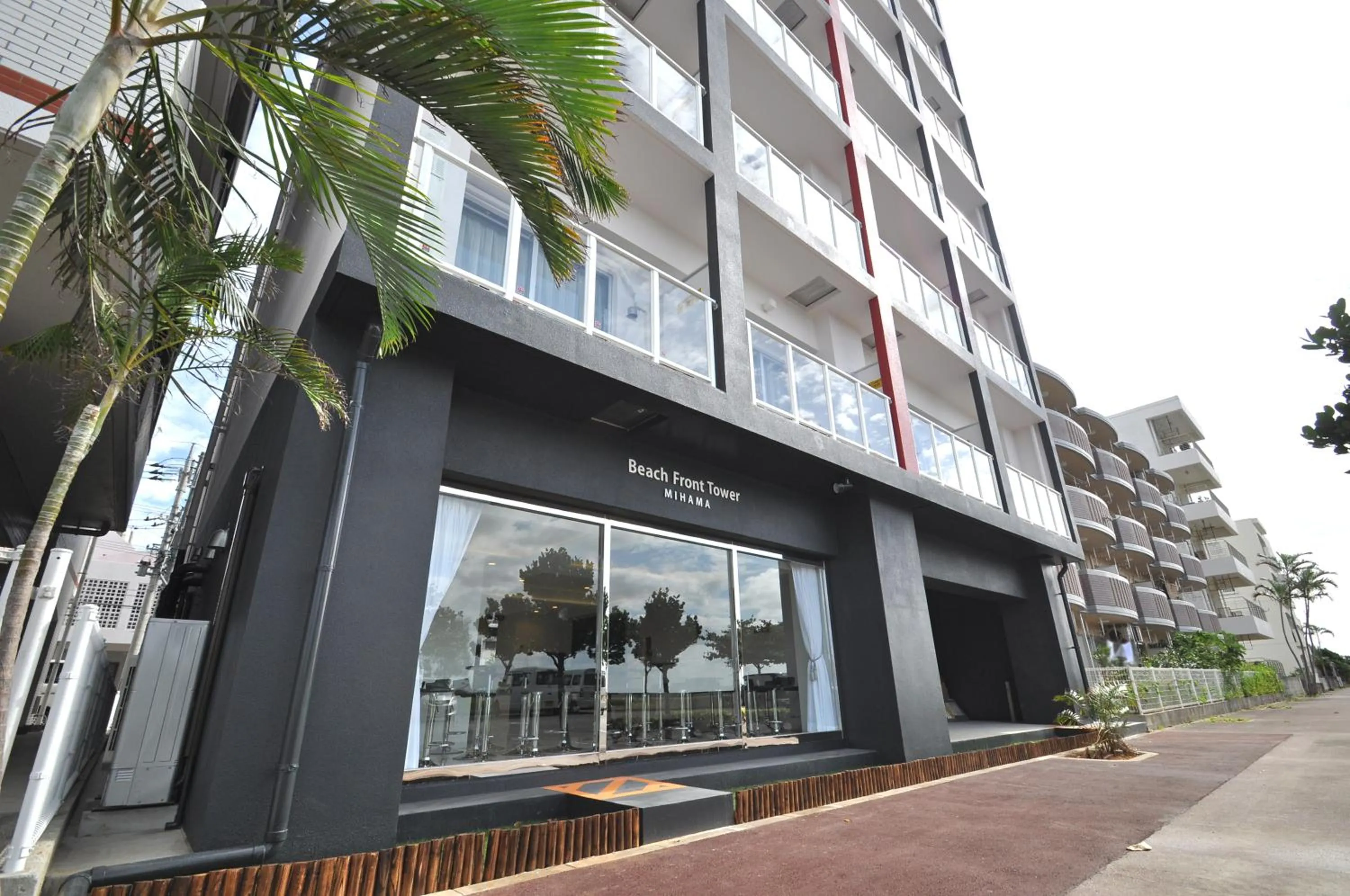 Facade/entrance in Beach Front Tower Mihama by DSH