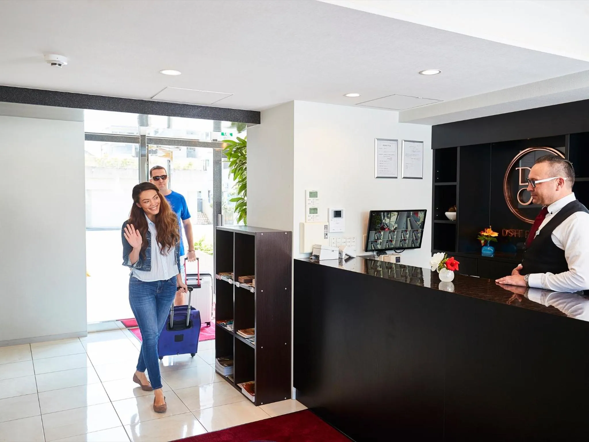 Lobby or reception in Beach Front Tower Mihama by DSH
