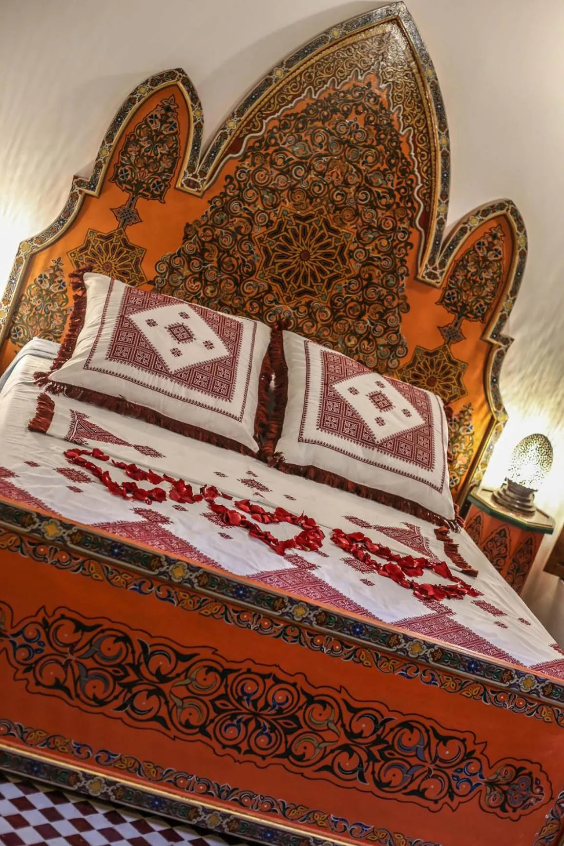 Bed in Riad Ouliya