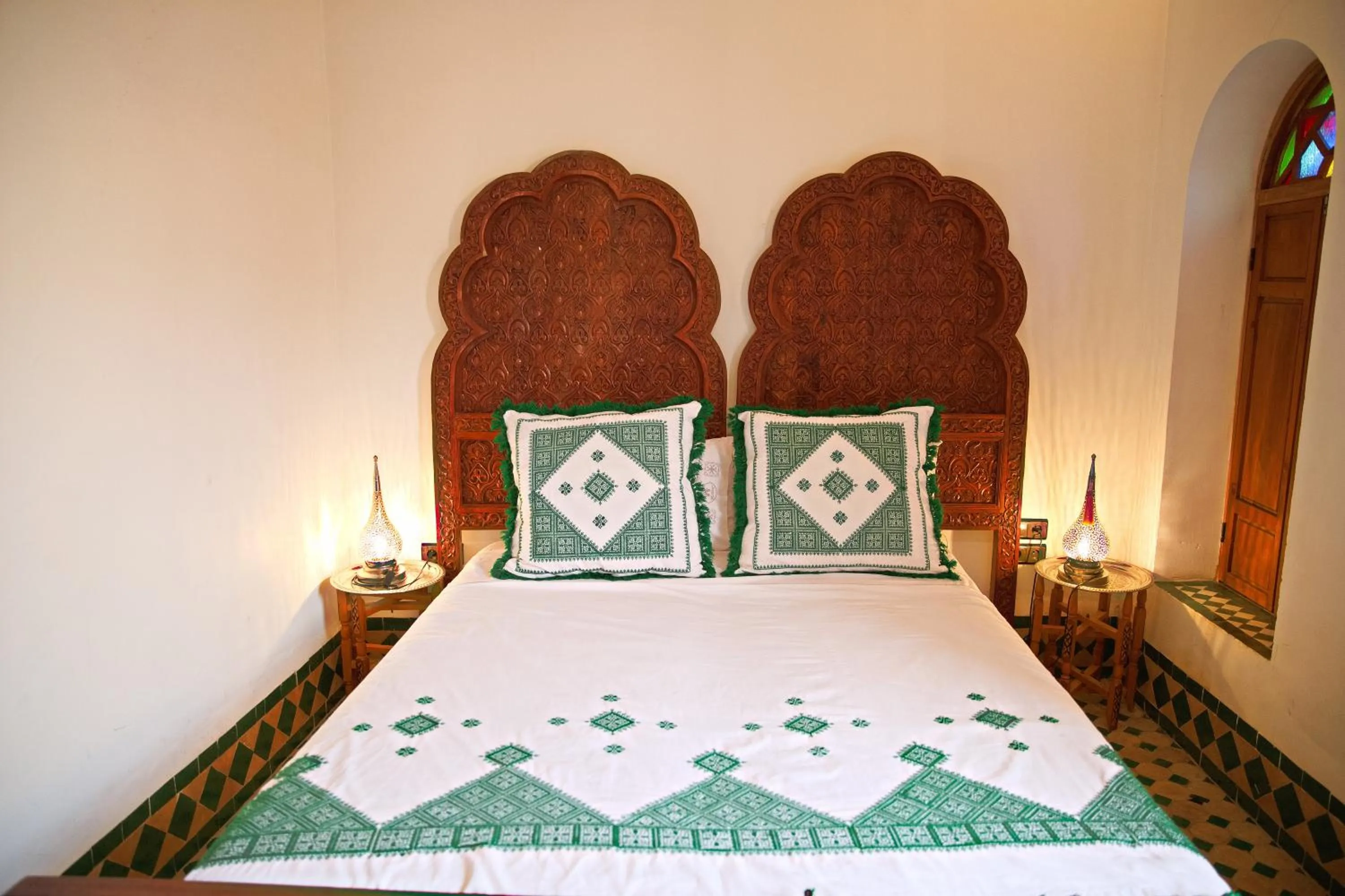 Bed in Riad Ouliya