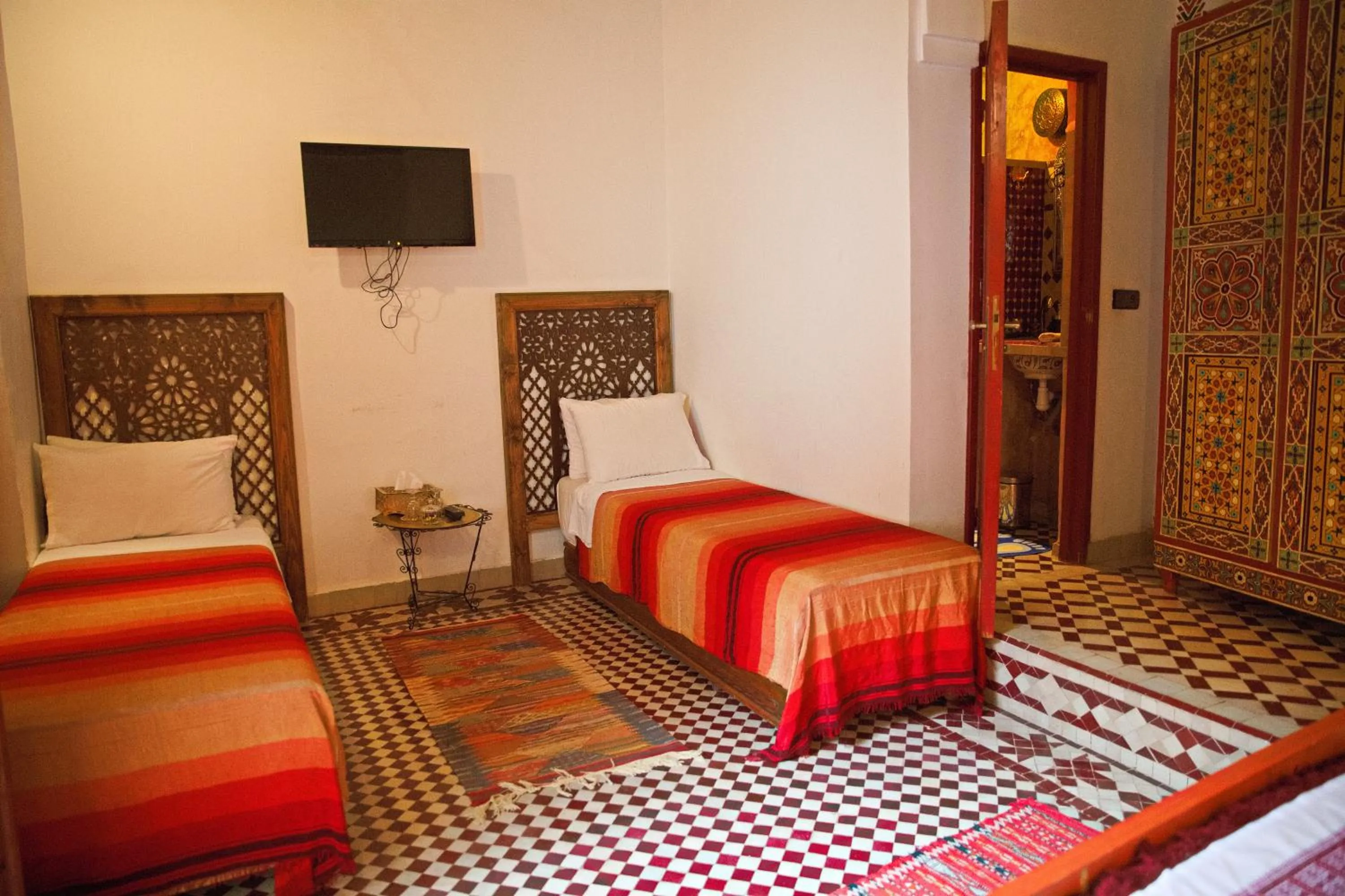 Bed in Riad Ouliya