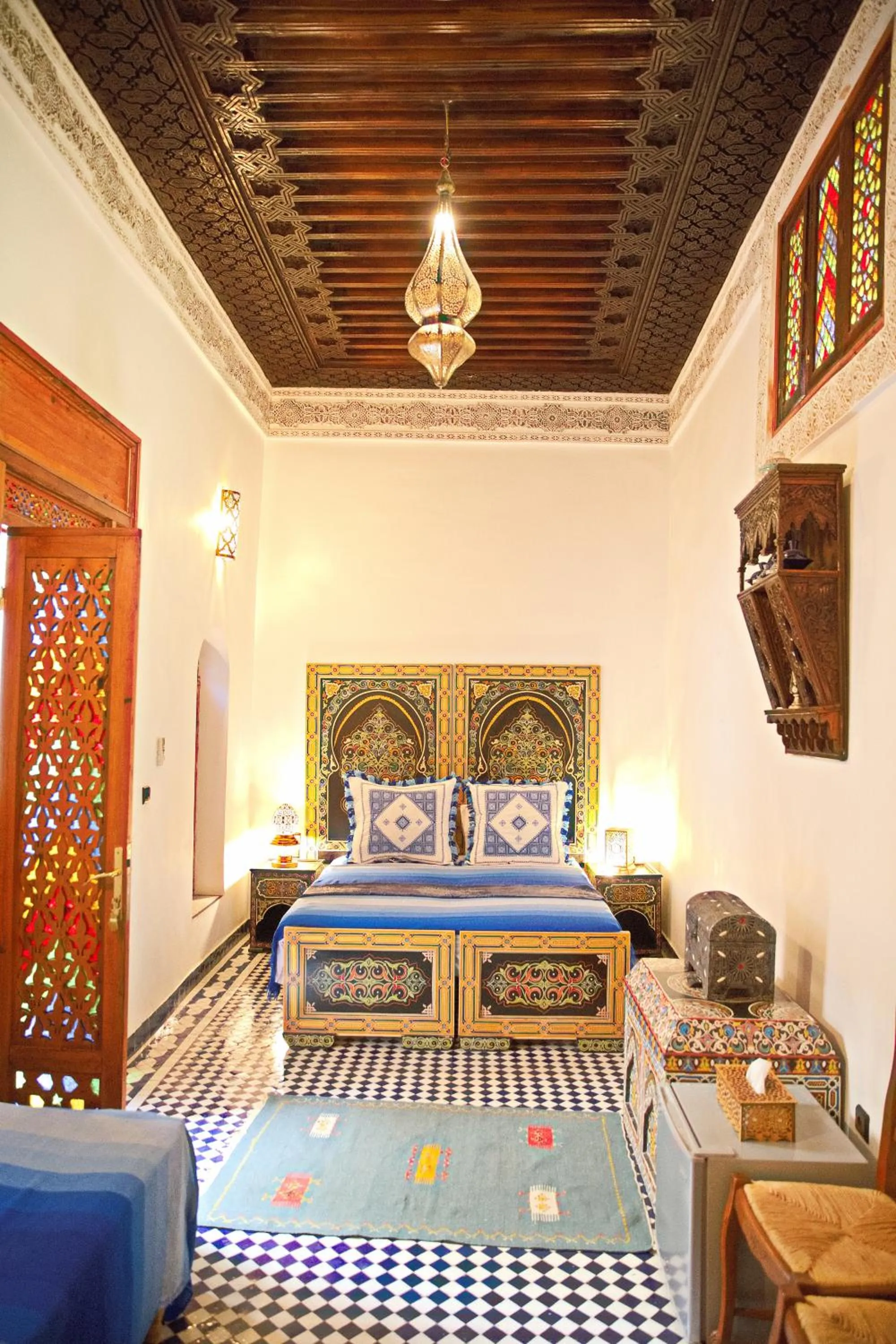 Bed in Riad Ouliya
