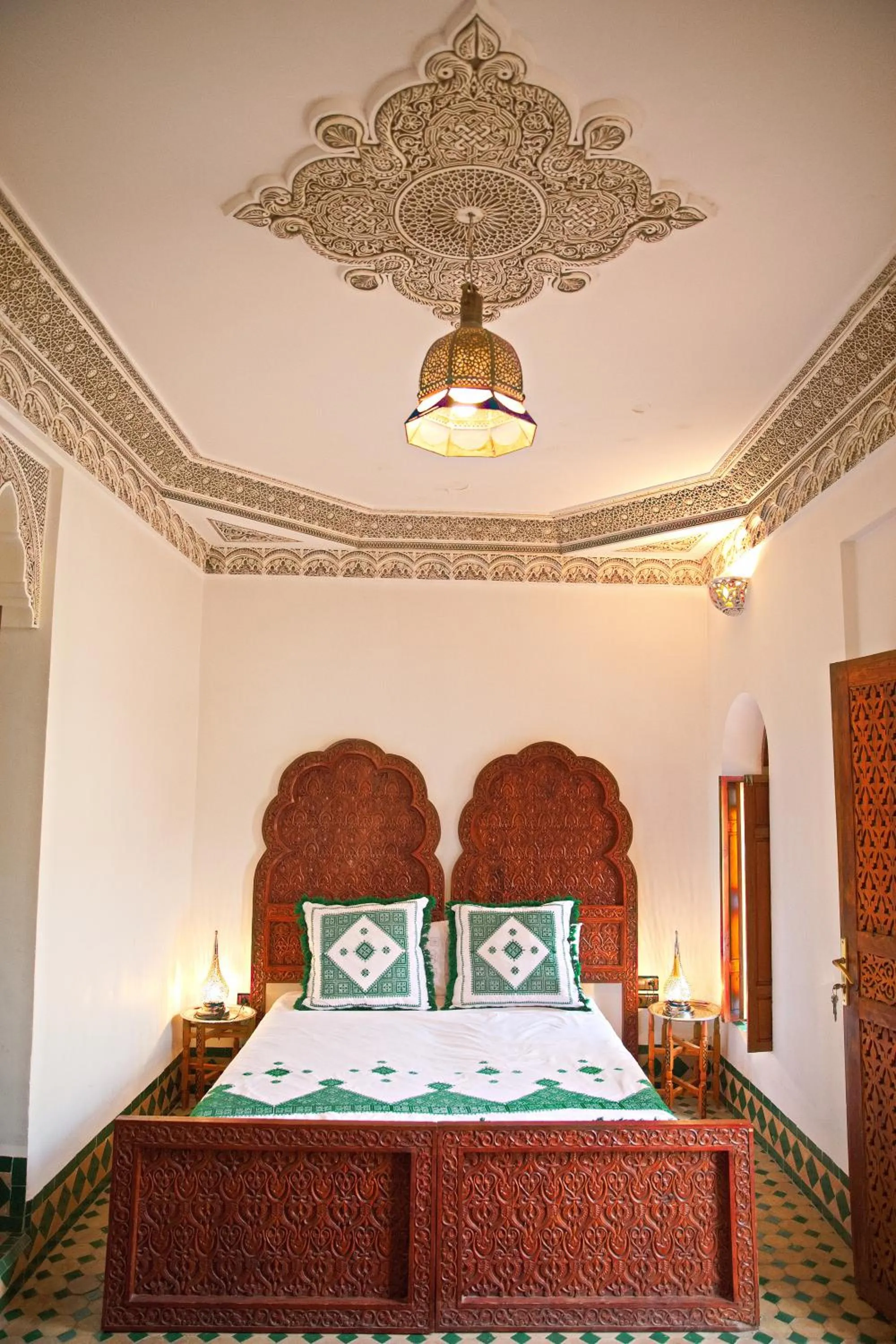 Bed in Riad Ouliya