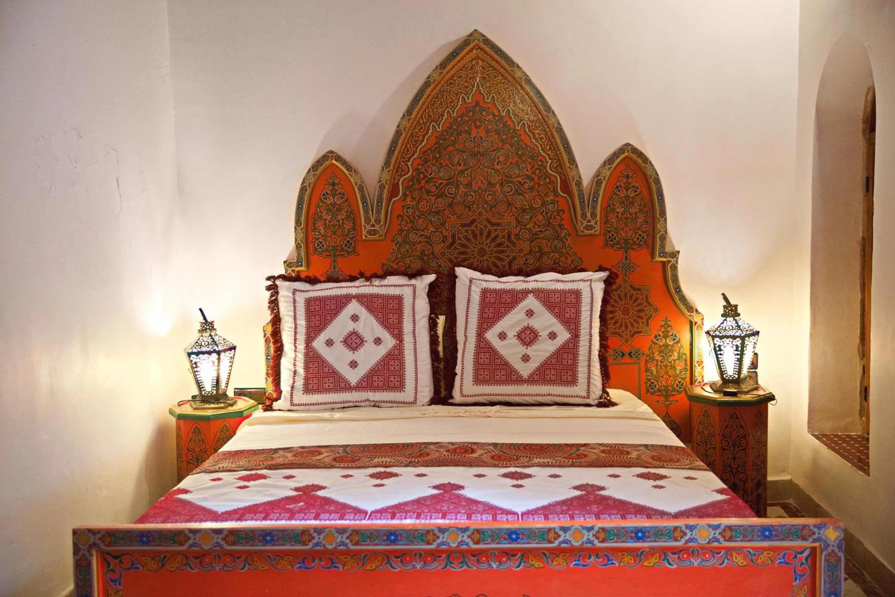 Bed in Riad Ouliya