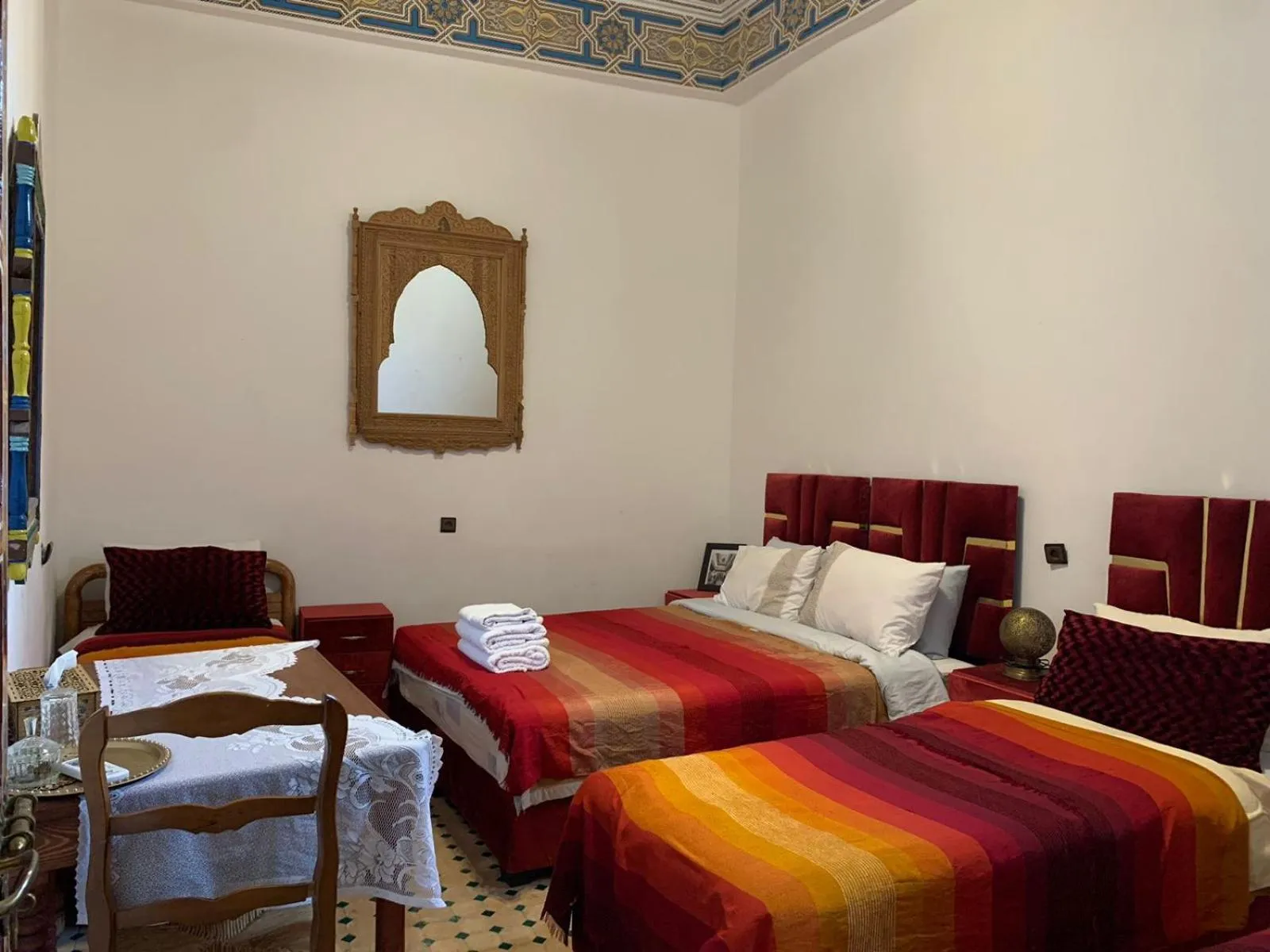 Bed in Riad Ouliya