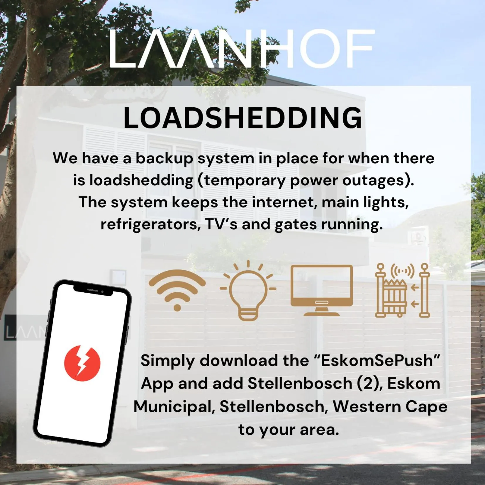 Text overlay in Laanhof Studios