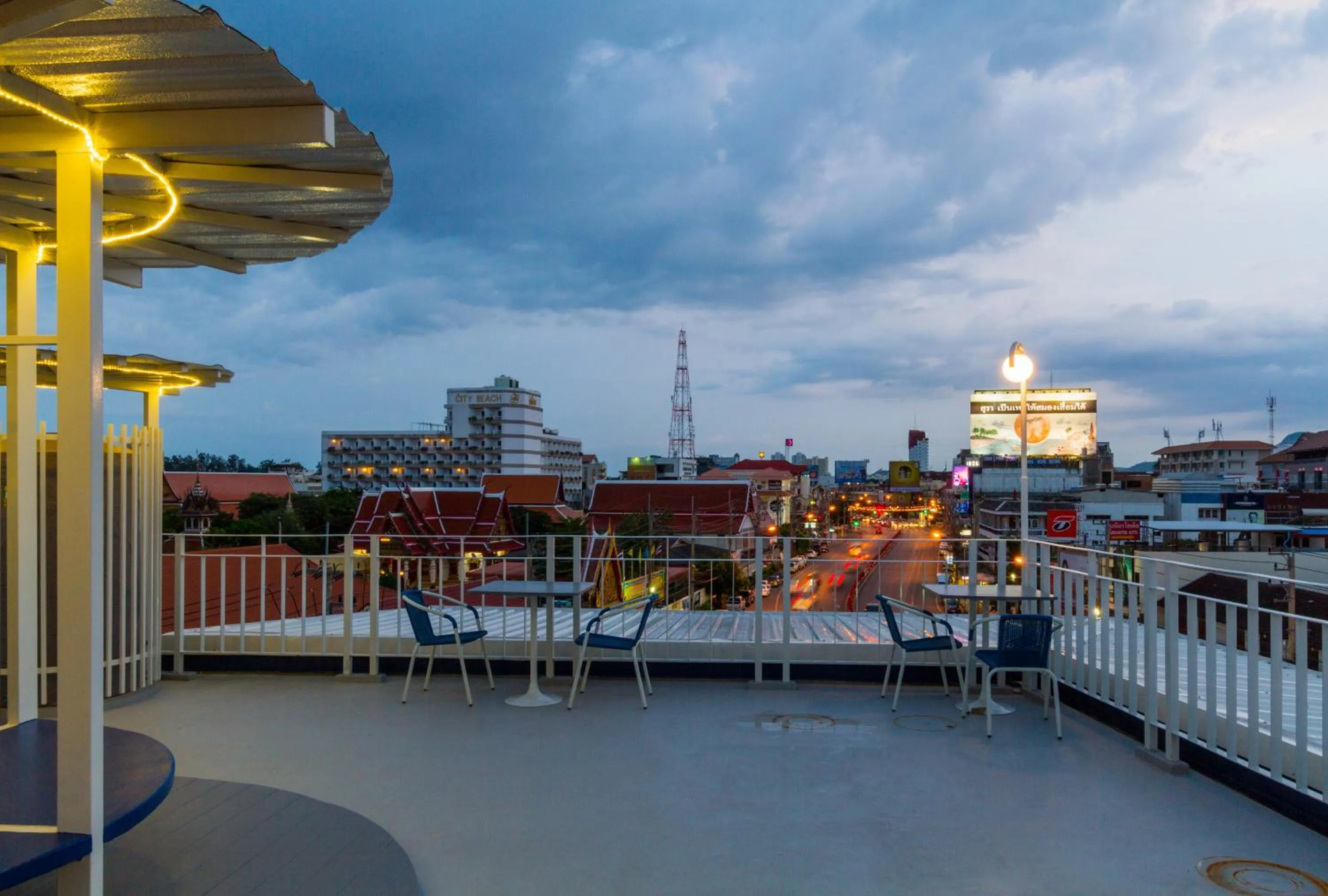 City view in The Moon Hostel Huahin