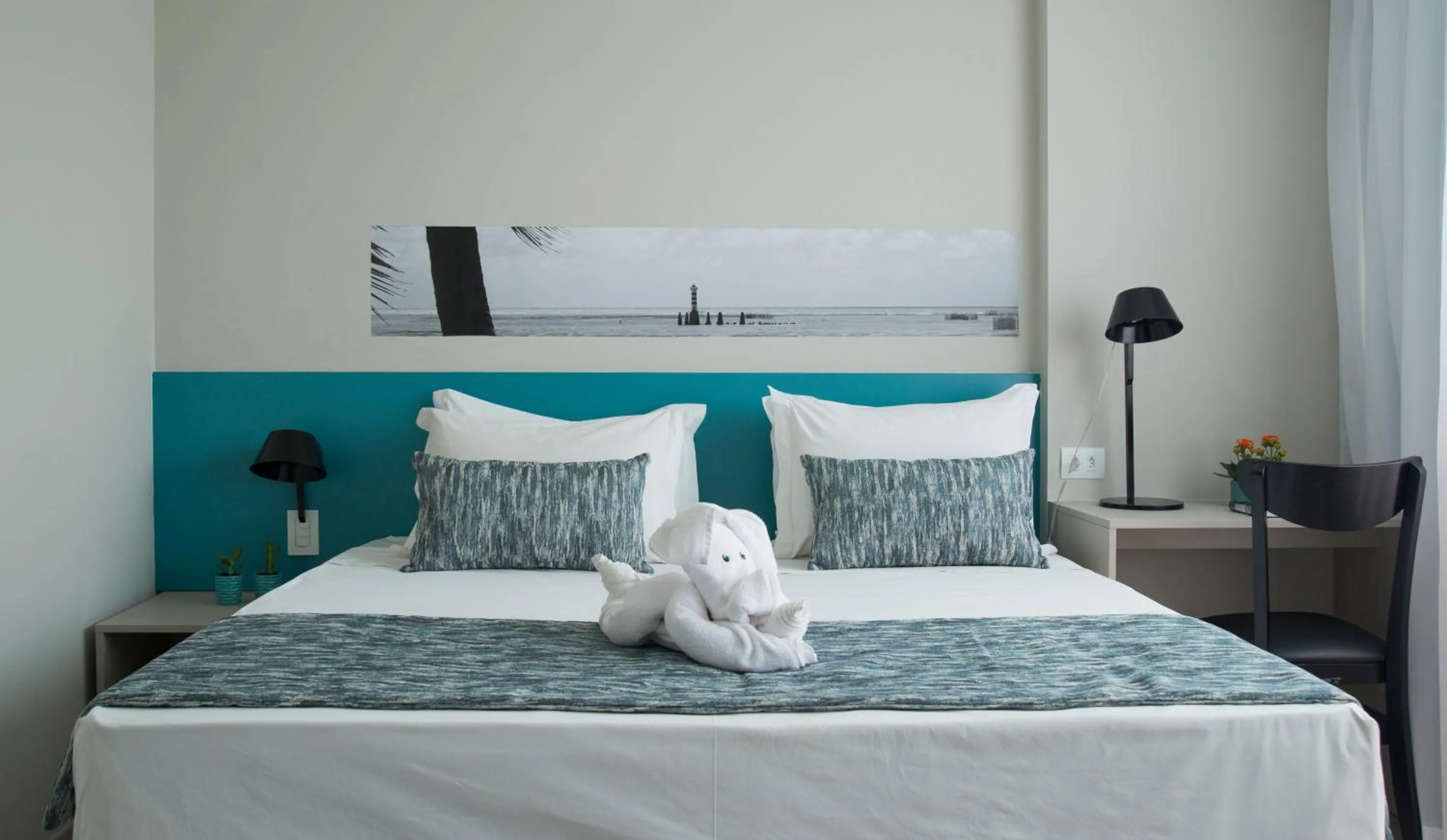 Bed in Acqua Suítes Maceió