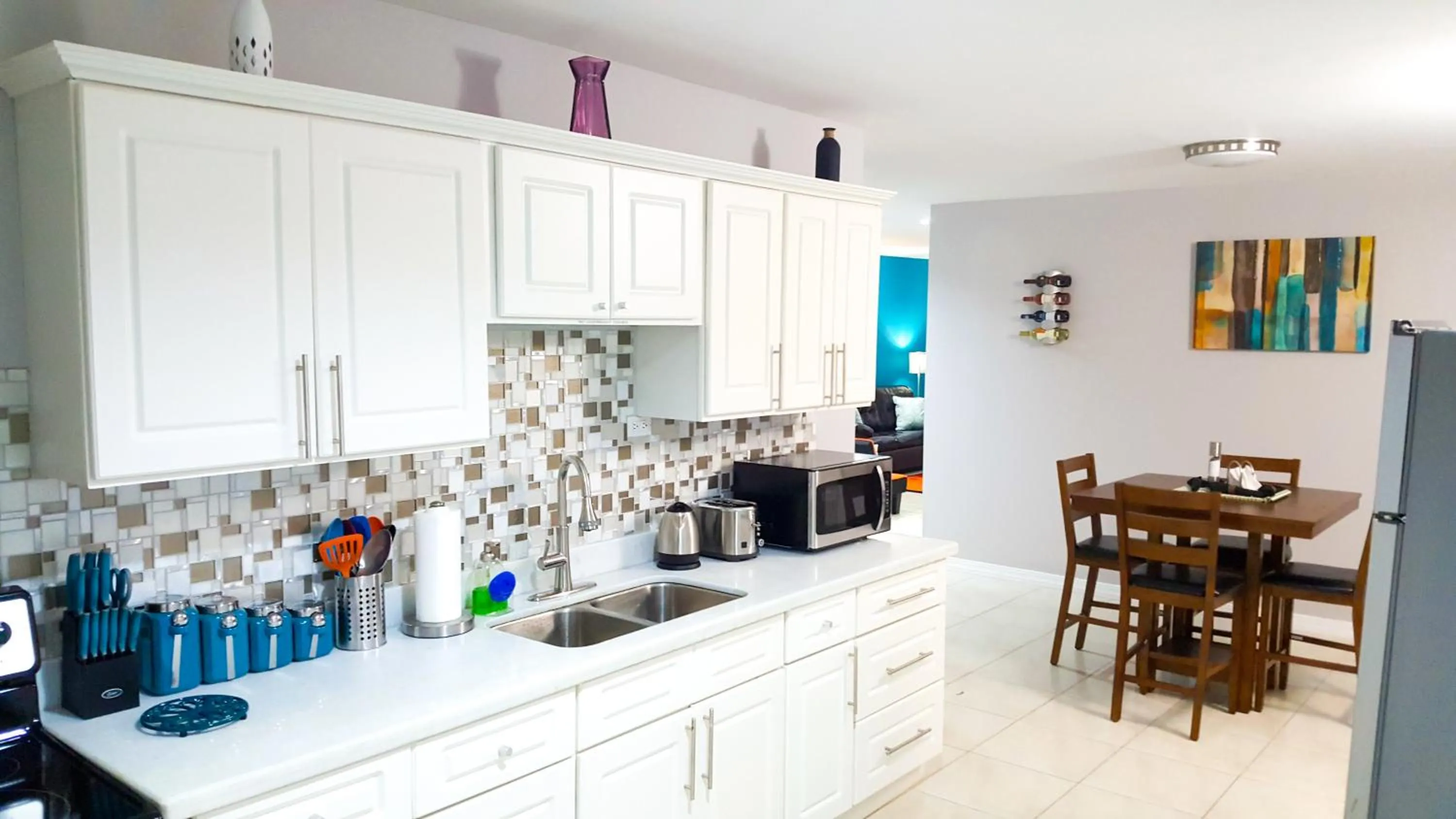 Kitchen or kitchenette in New Kingston Guest Apartments @ Donhead