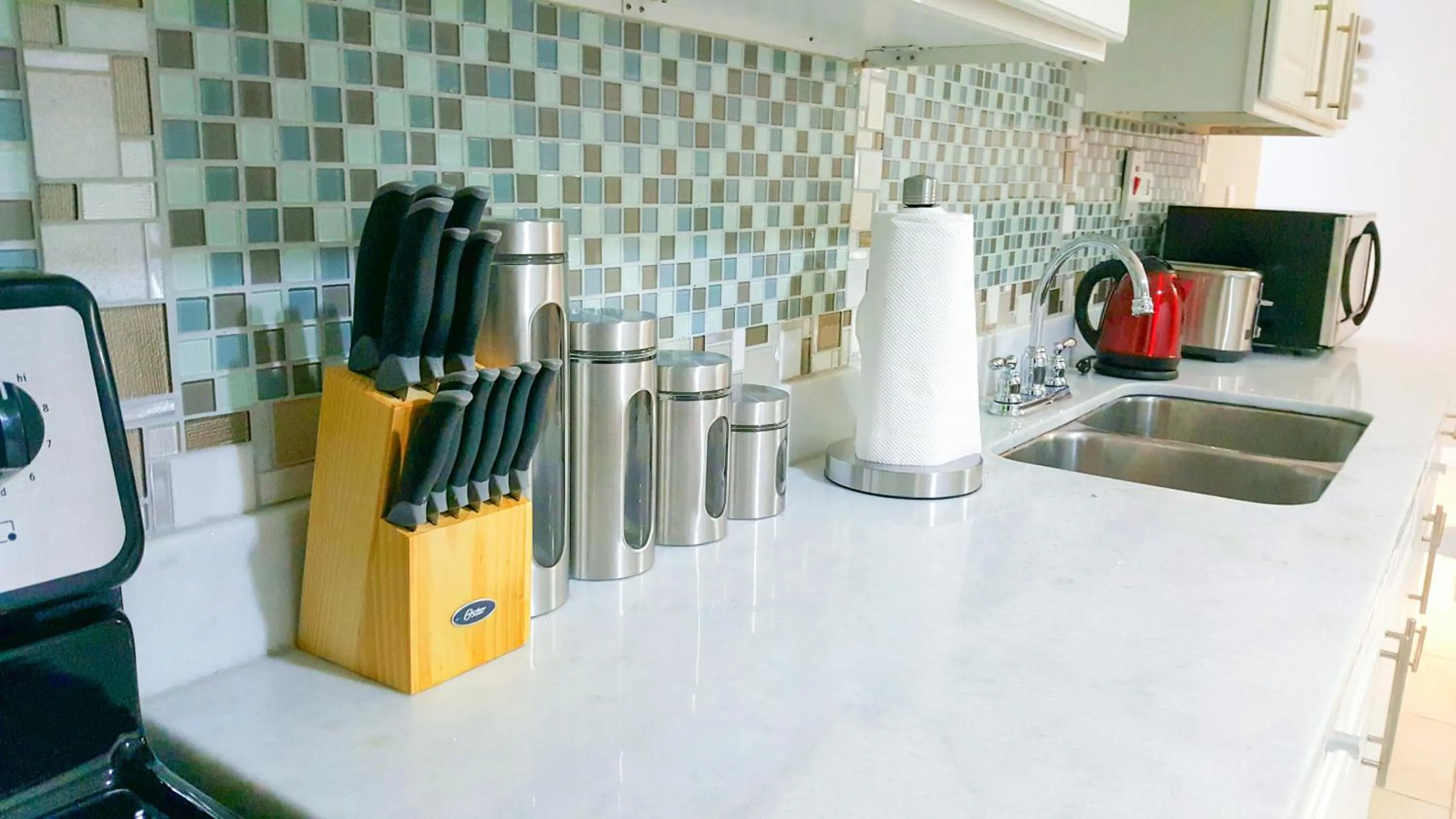 Kitchen or kitchenette in New Kingston Guest Apartments @ Donhead