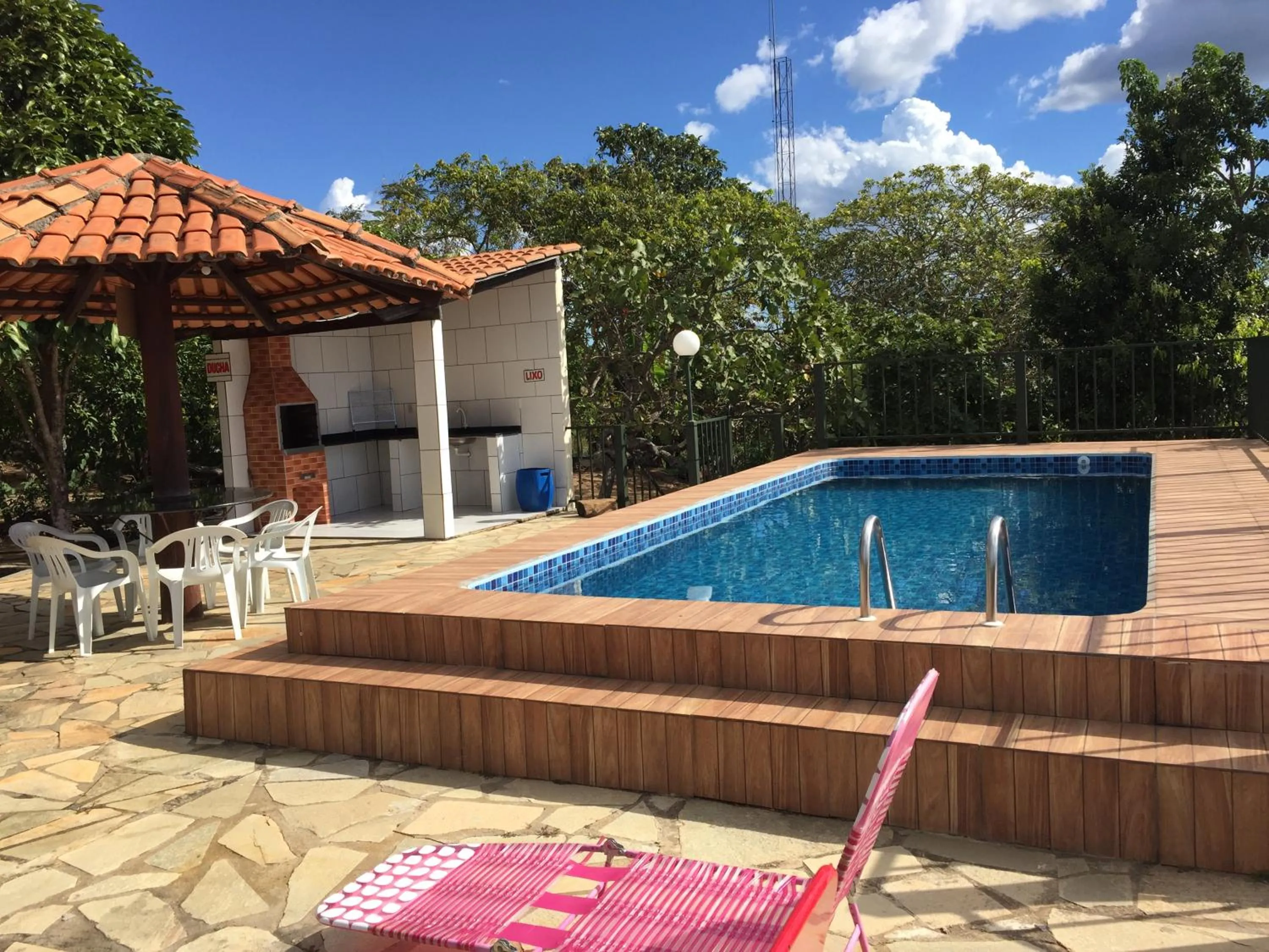 BBQ facilities in Pousada Recanto das Pedras São Leopoldo