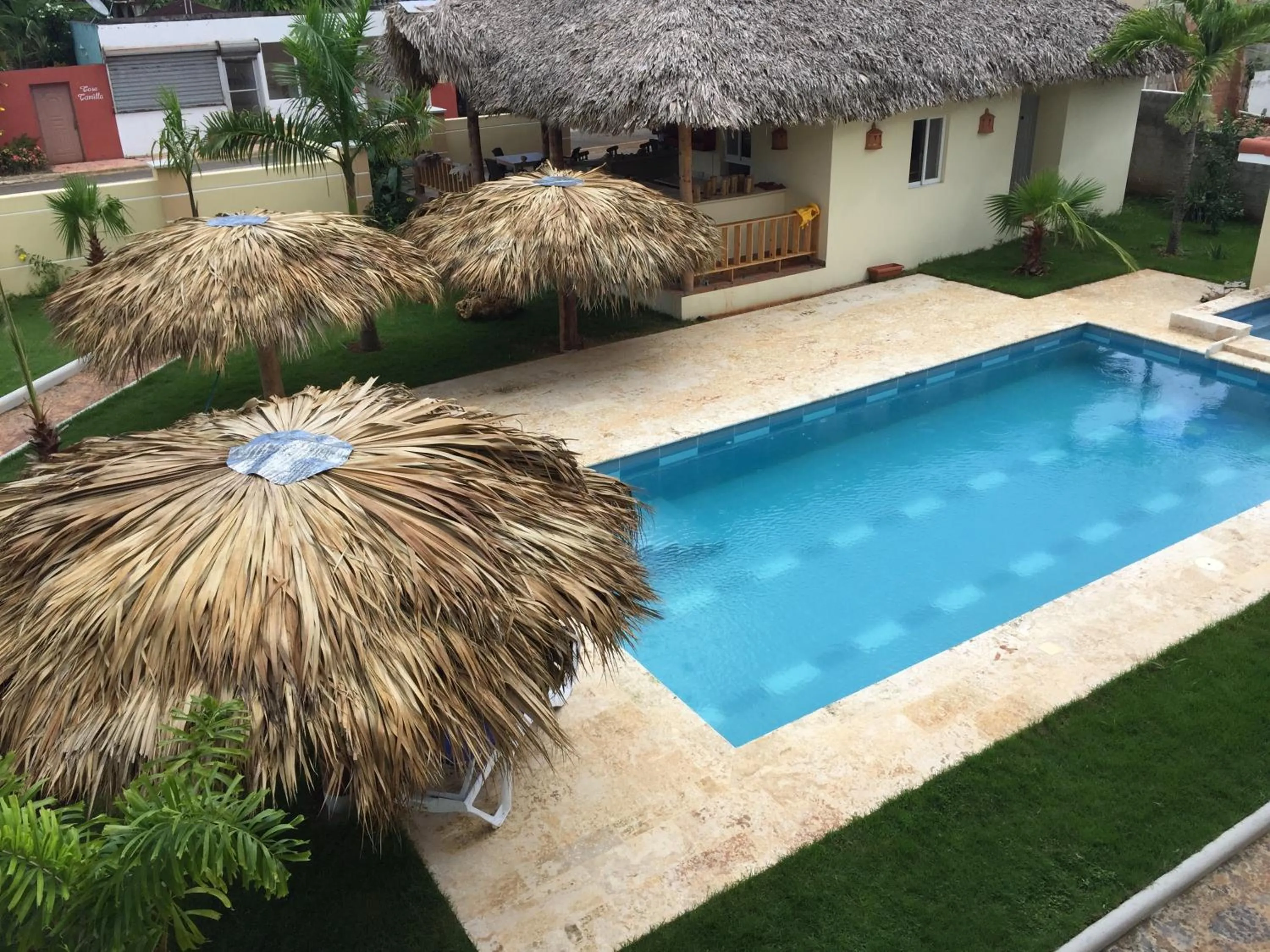 Pool view in Las Galeras Hotel