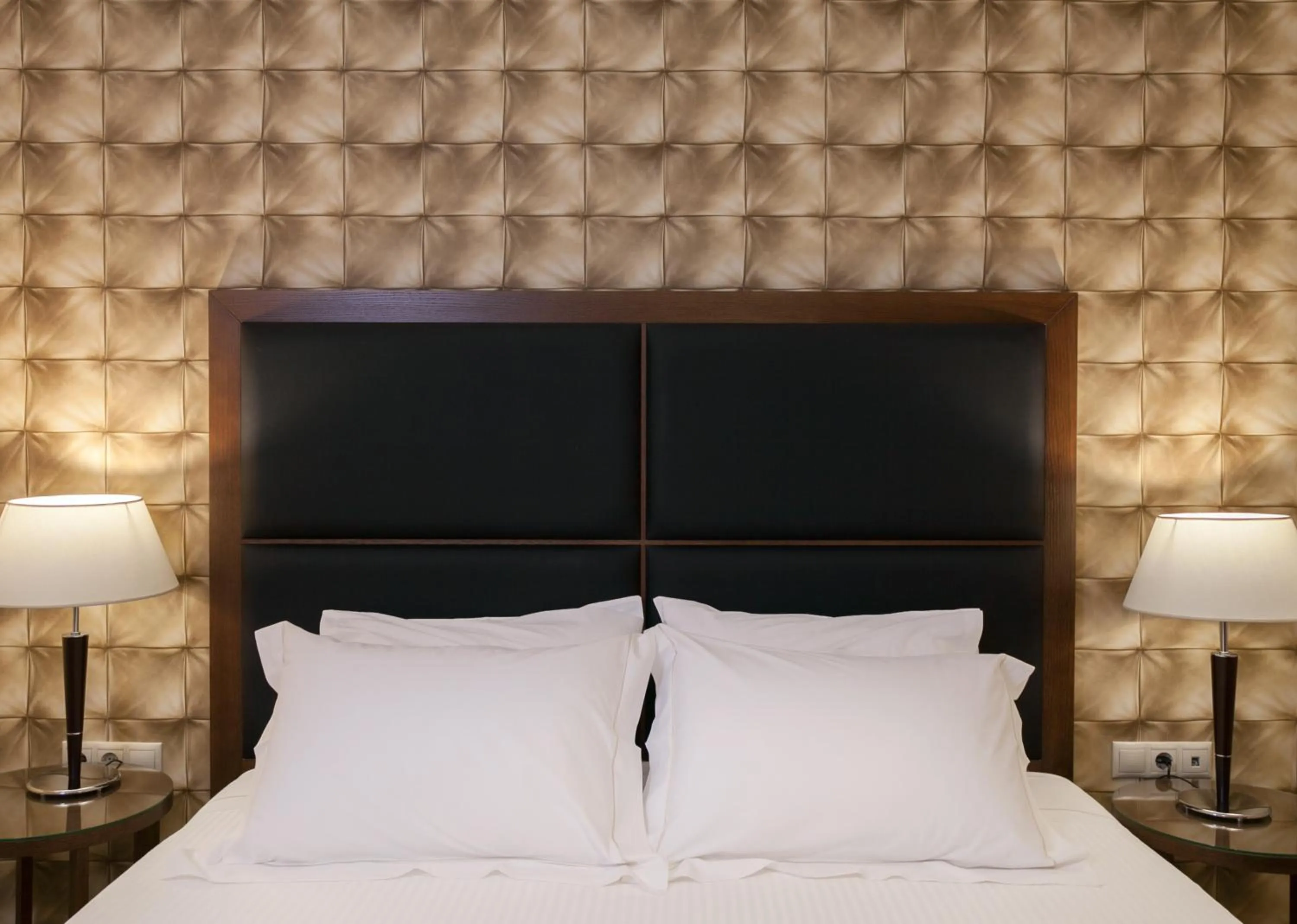 Bed in Anaktorikon Boutique Hotel