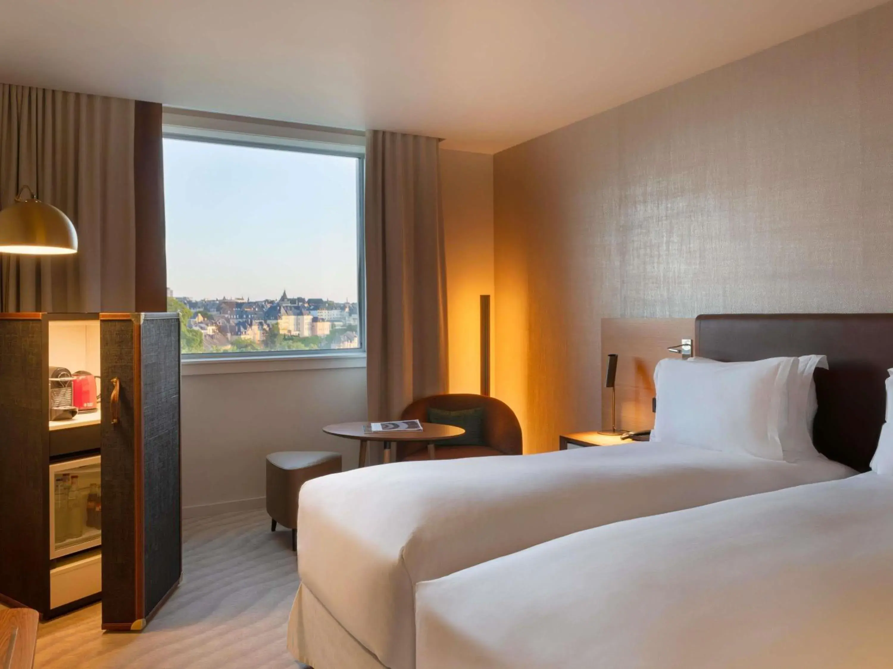 Superior Twin Room with Panoramic View in Sofitel Luxembourg Le Grand Ducal Superior Twin Room with Panoramic View in Sofitel Luxembourg Le Grand Ducal