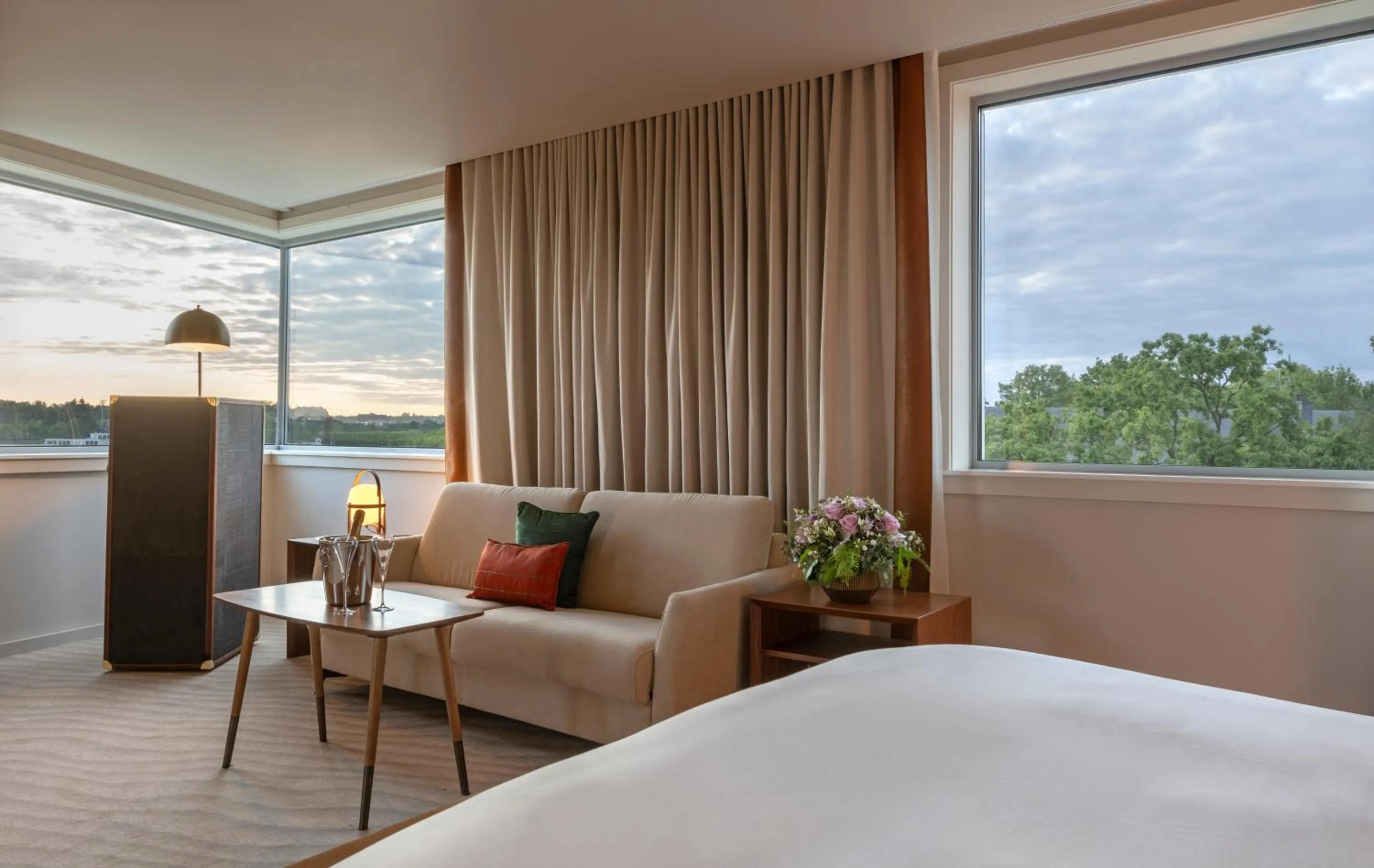 View (from property/room), Bed in Sofitel Luxembourg Le Grand Ducal