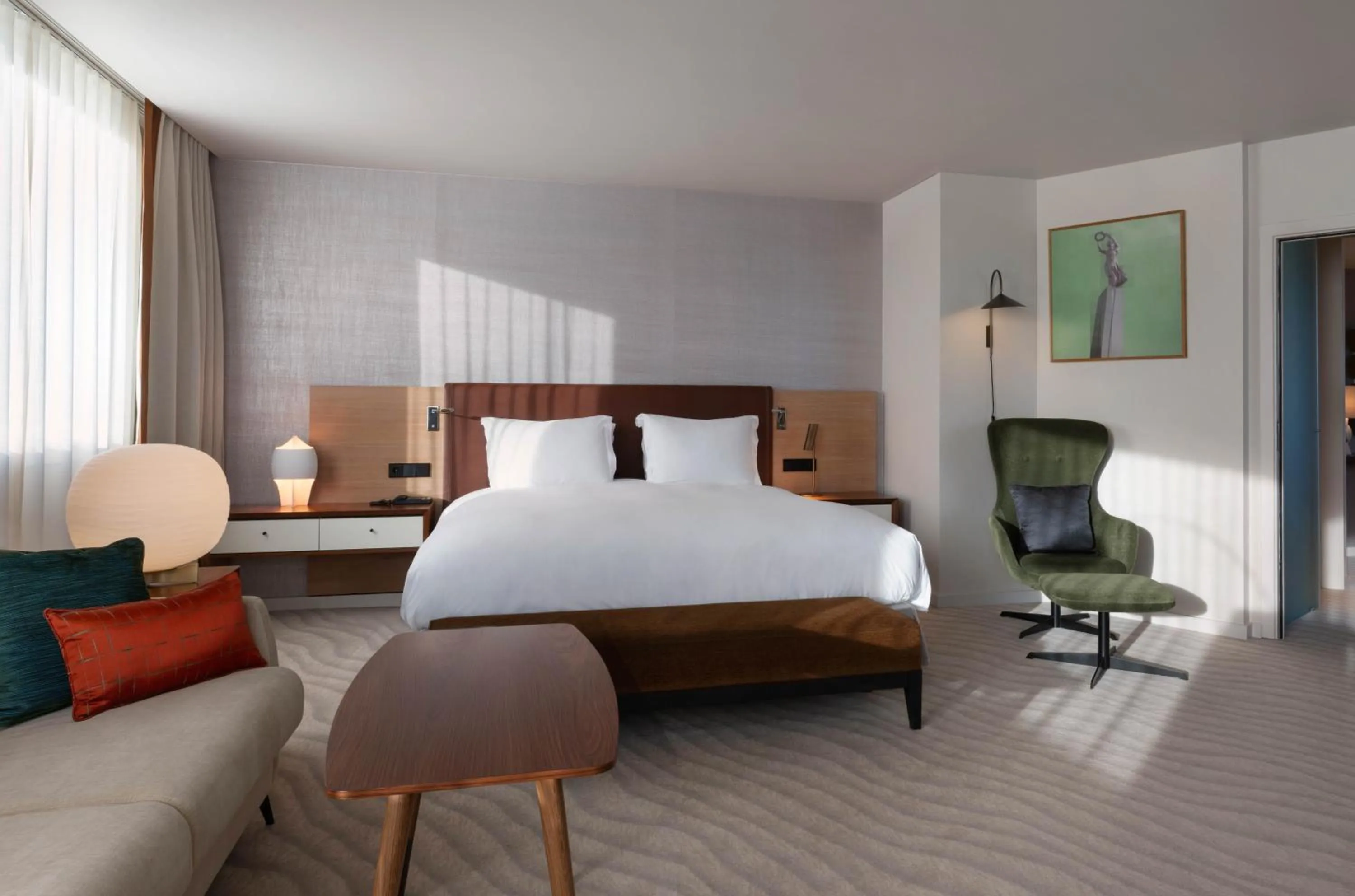 Bed in Sofitel Luxembourg Le Grand Ducal