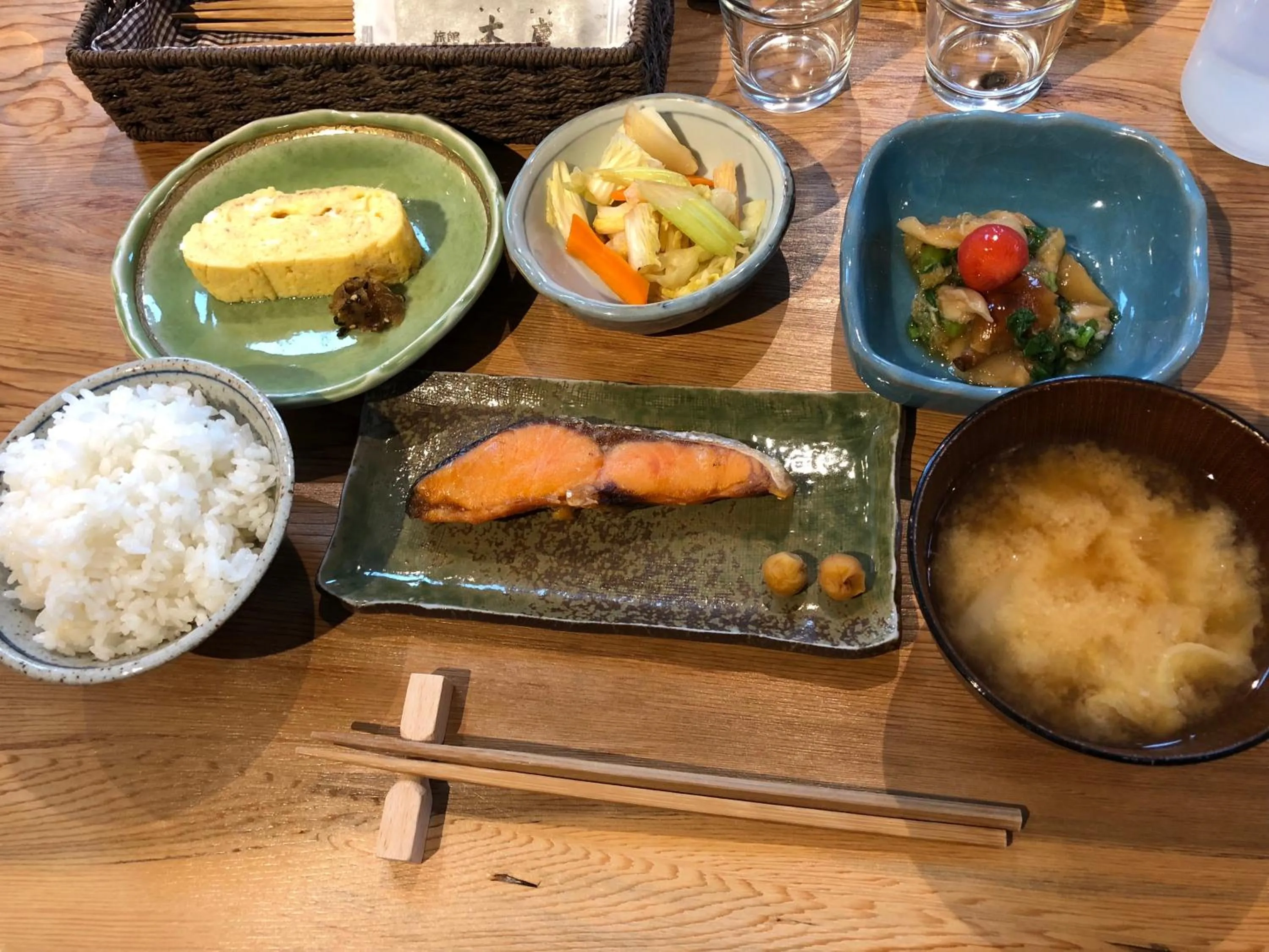 Breakfast in Ryokan Mokuzin