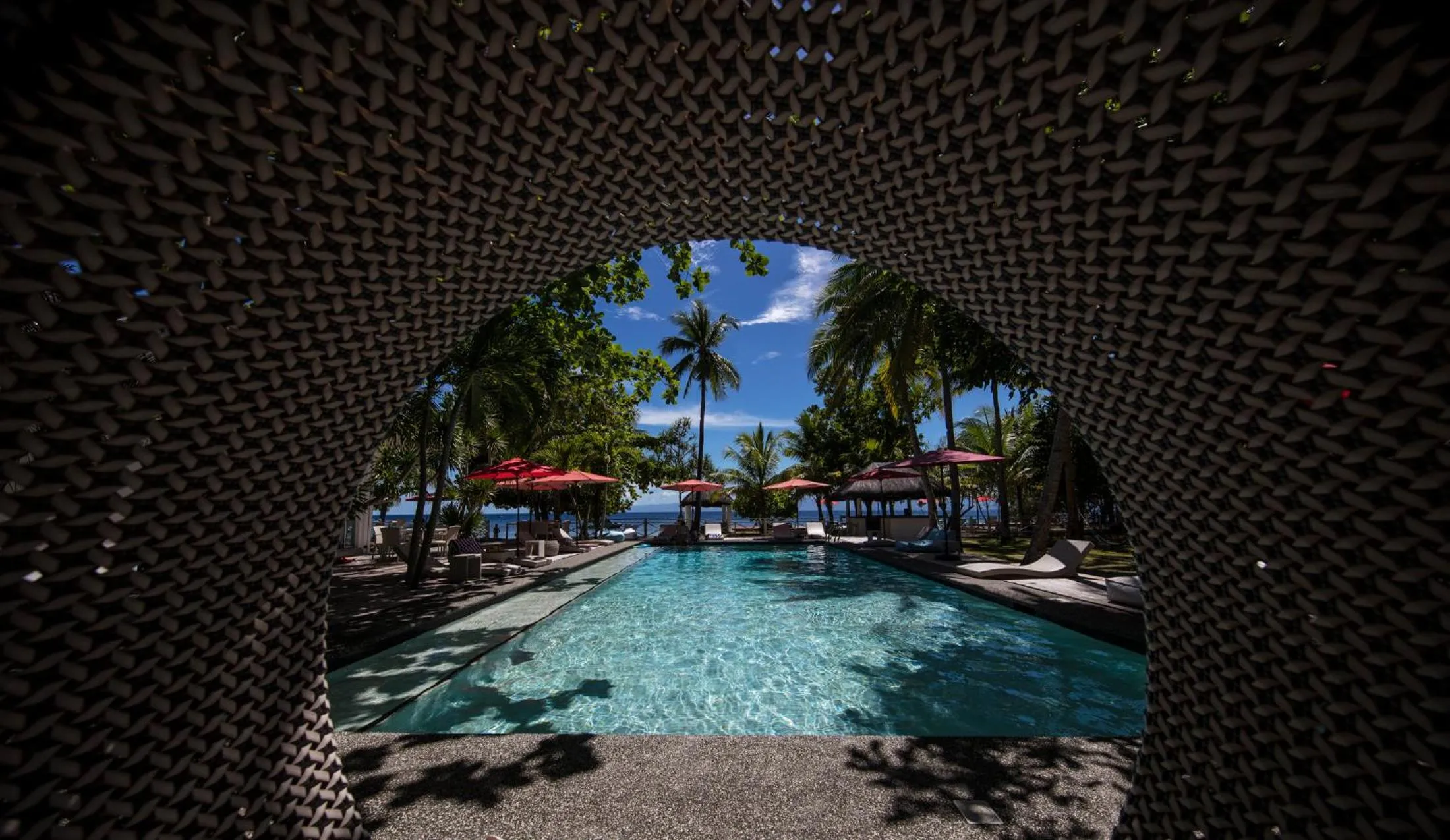 Swimming pool in Cabilao Sanctuary Beach & Dive Resort