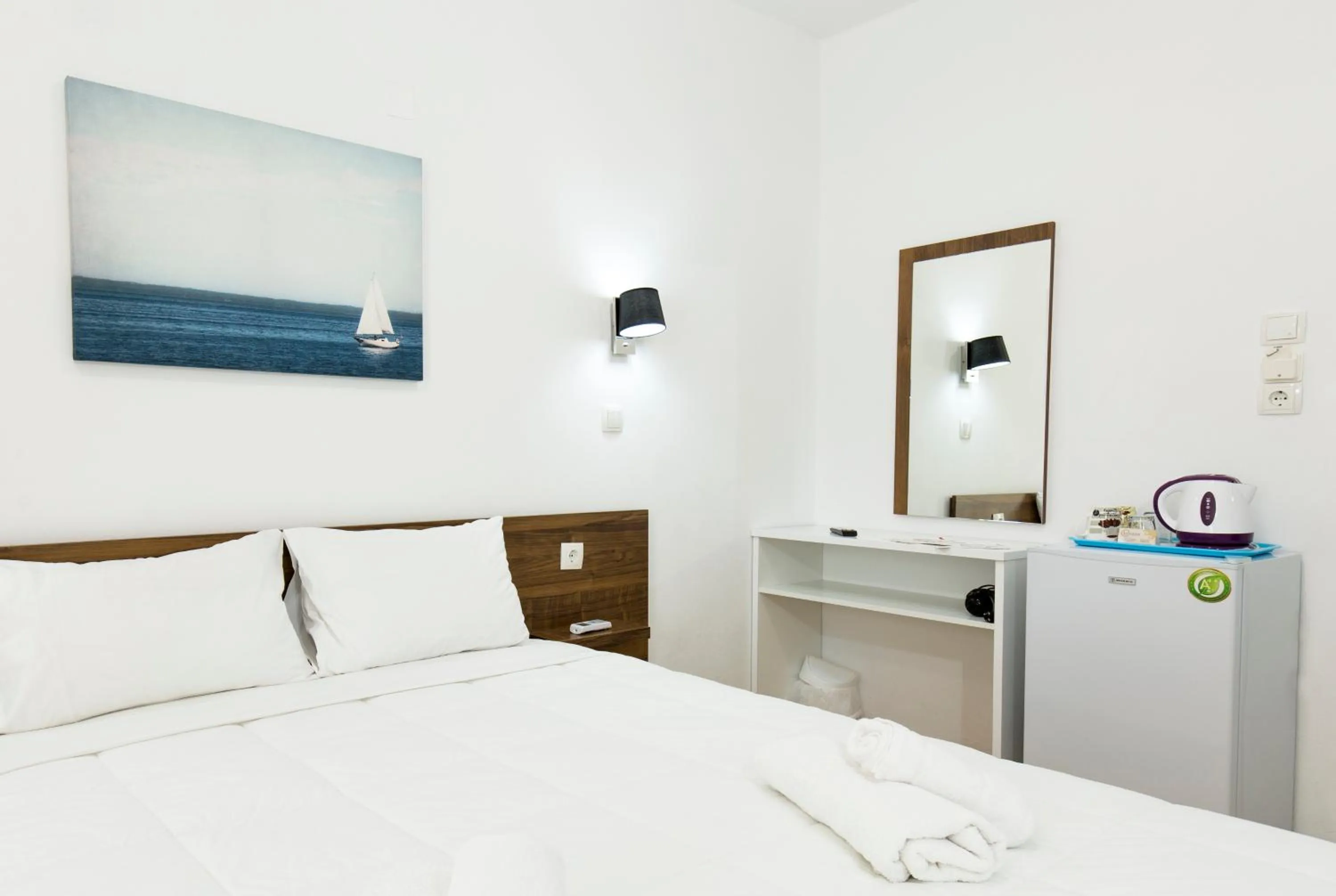 Bedroom, Bed in Kissamia - Self Check In Only - Next to Night Clubs