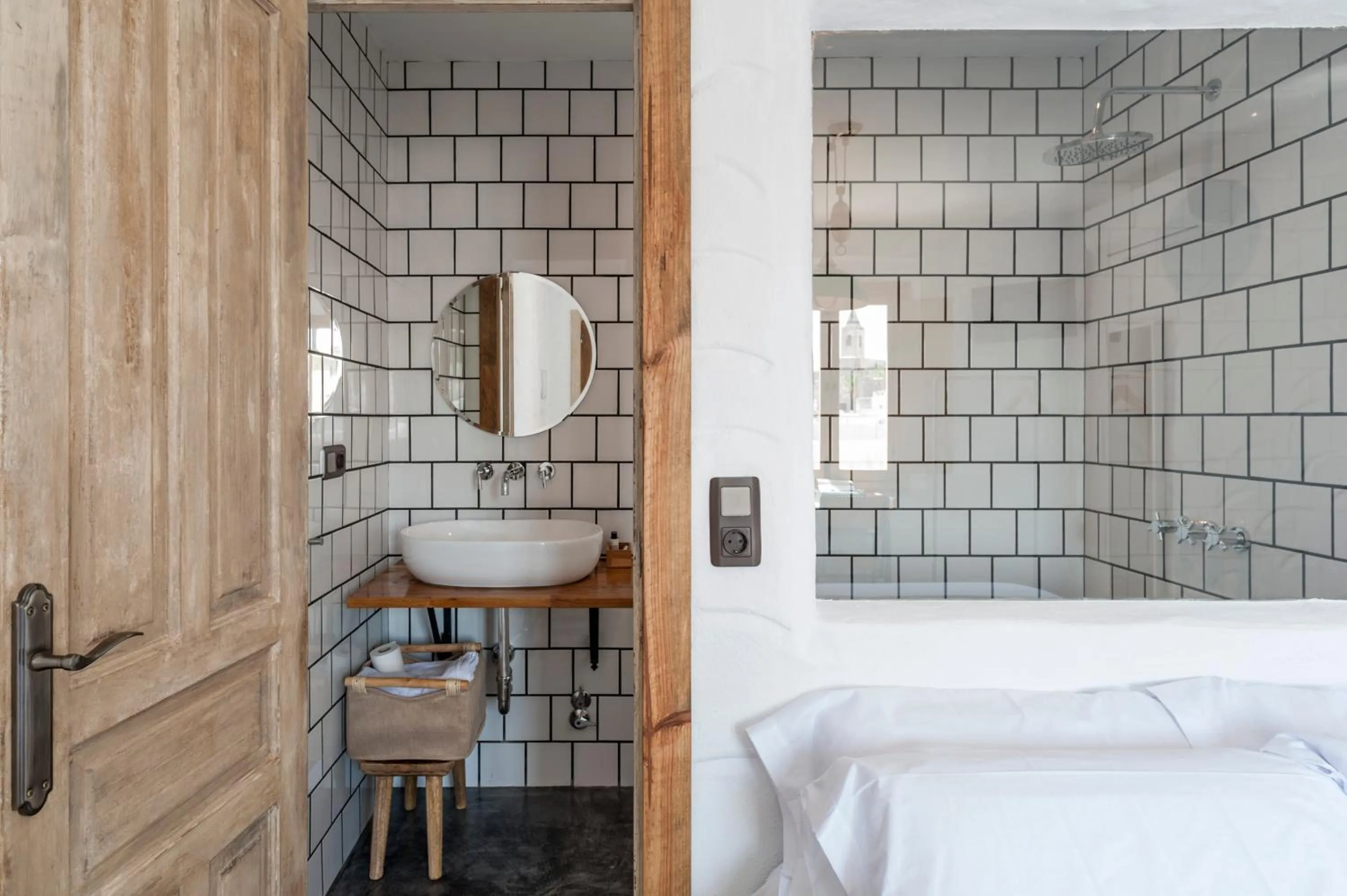 Bathroom, Bed in La Fonda Antigua ADULTS ONLY