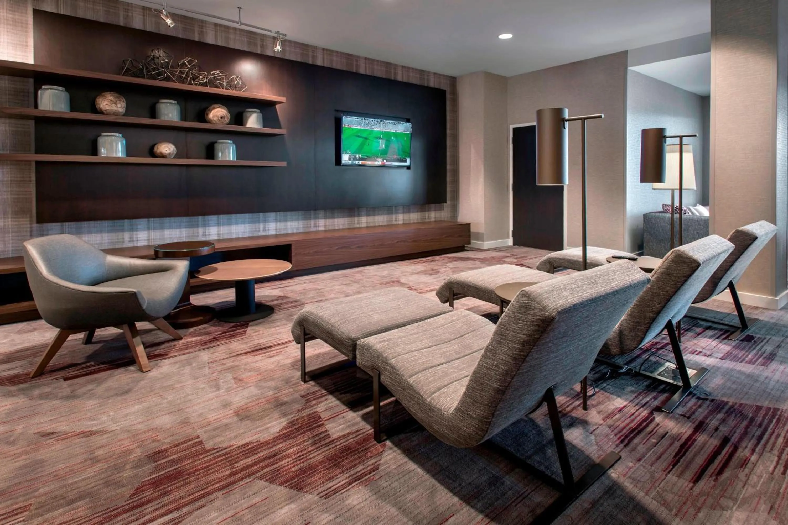 Lobby or reception in Courtyard by Marriott Schenectady at Mohawk Harbor