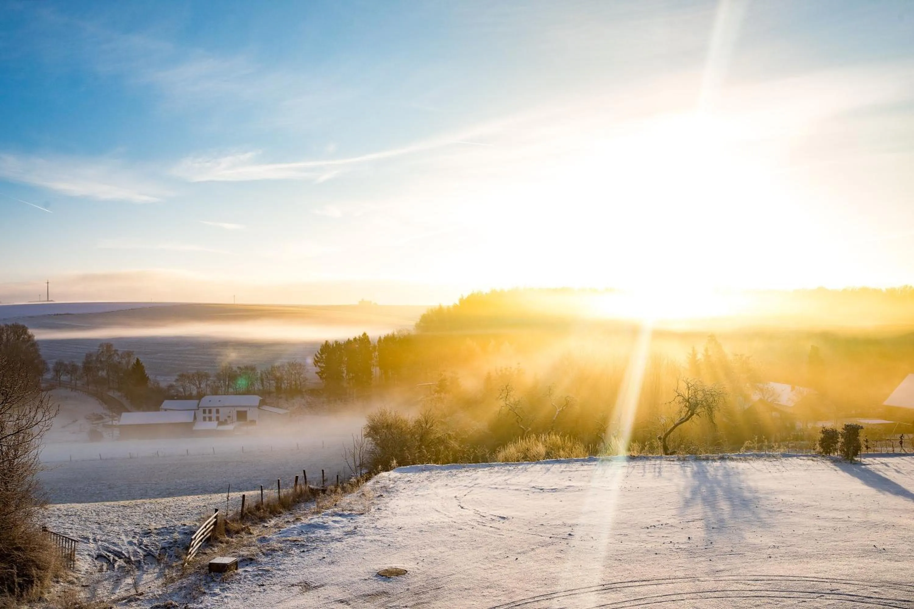 Natural landscape in Chateau d'Urspelt