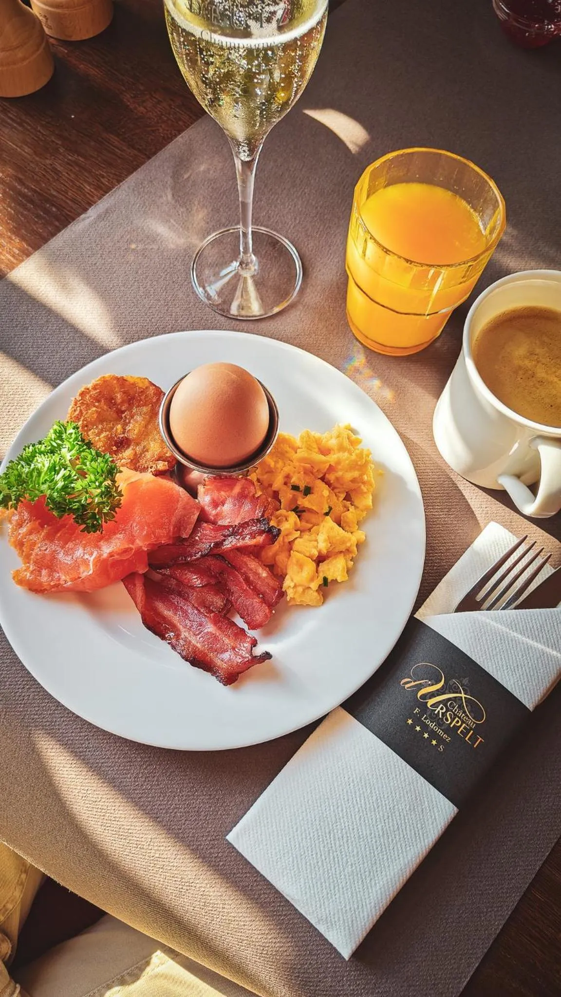 Breakfast in Chateau d'Urspelt