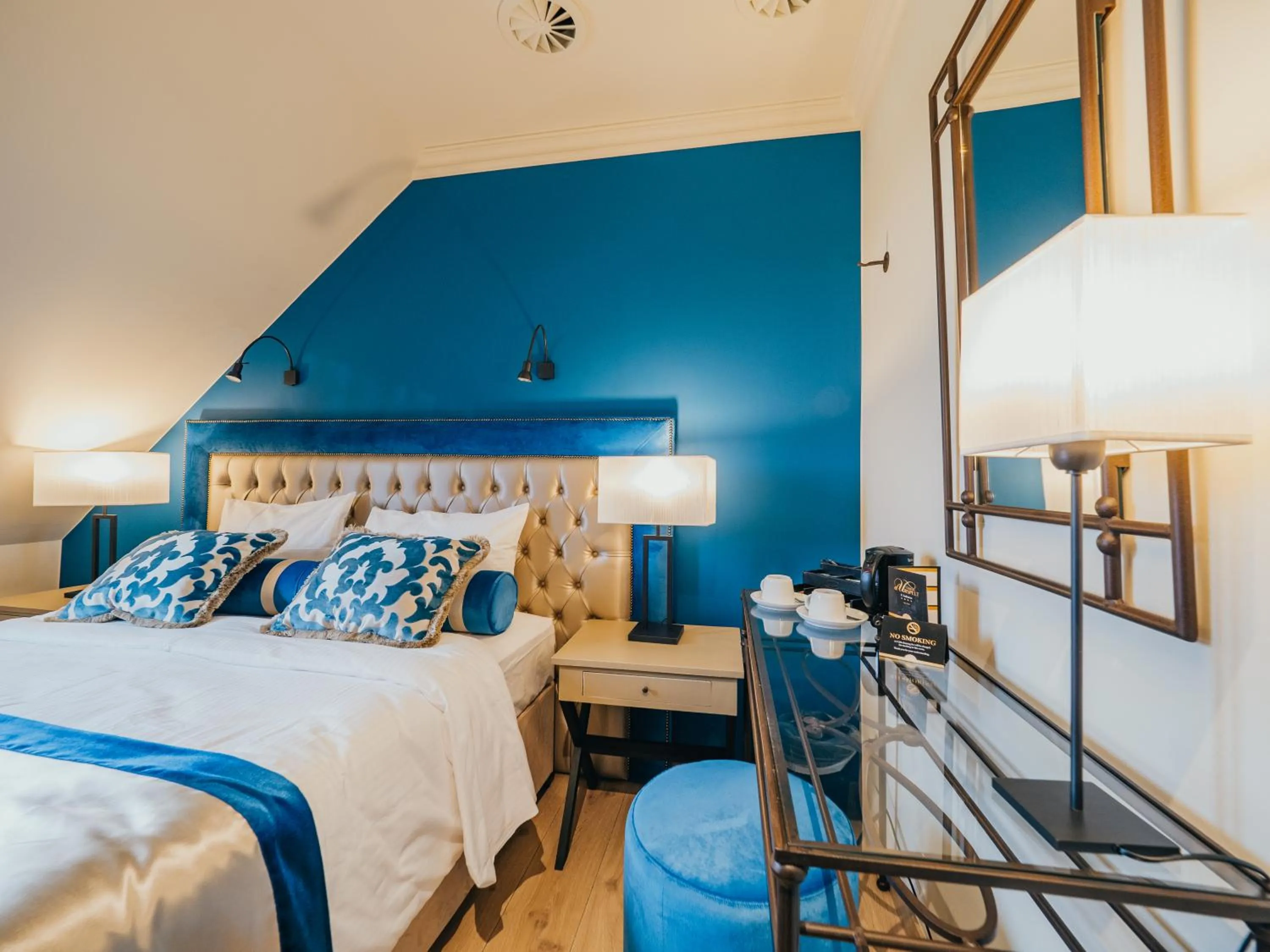 View (from property/room), Bed in Chateau d'Urspelt